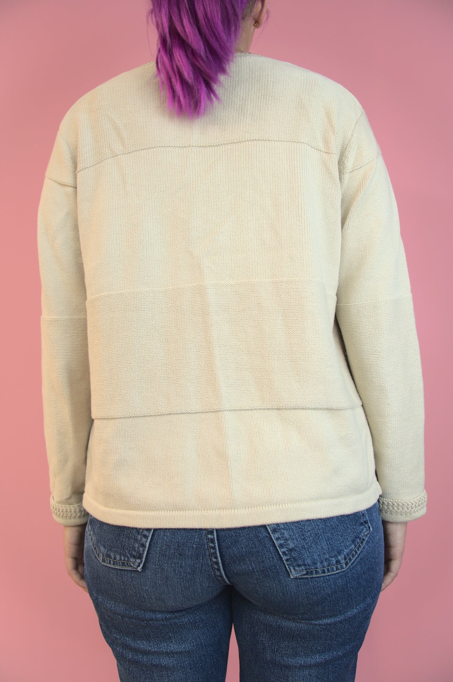 Cardigan coton beige