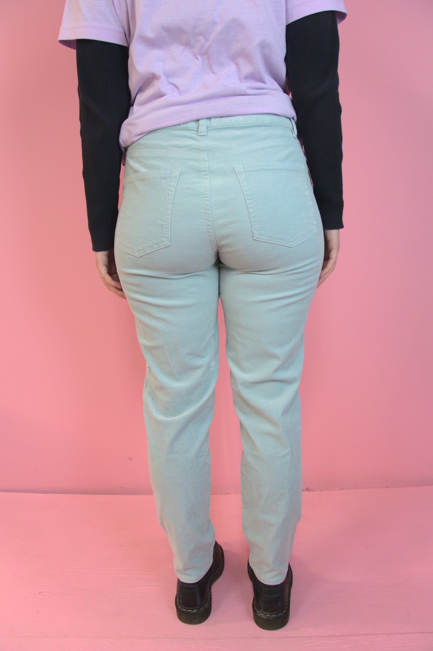 Pantalon petit corduroy bleu léger