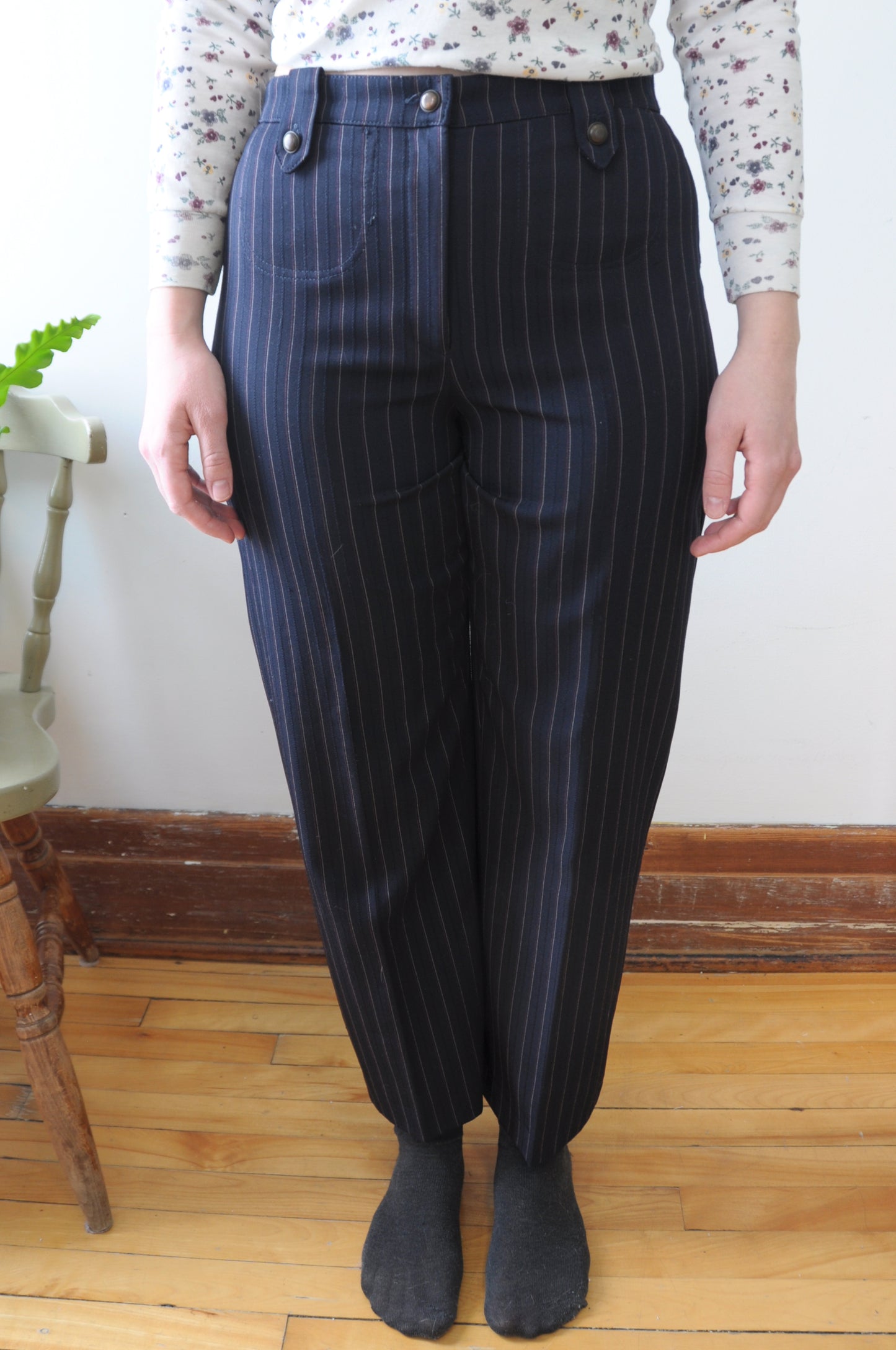 Pantalon marie claire ligné