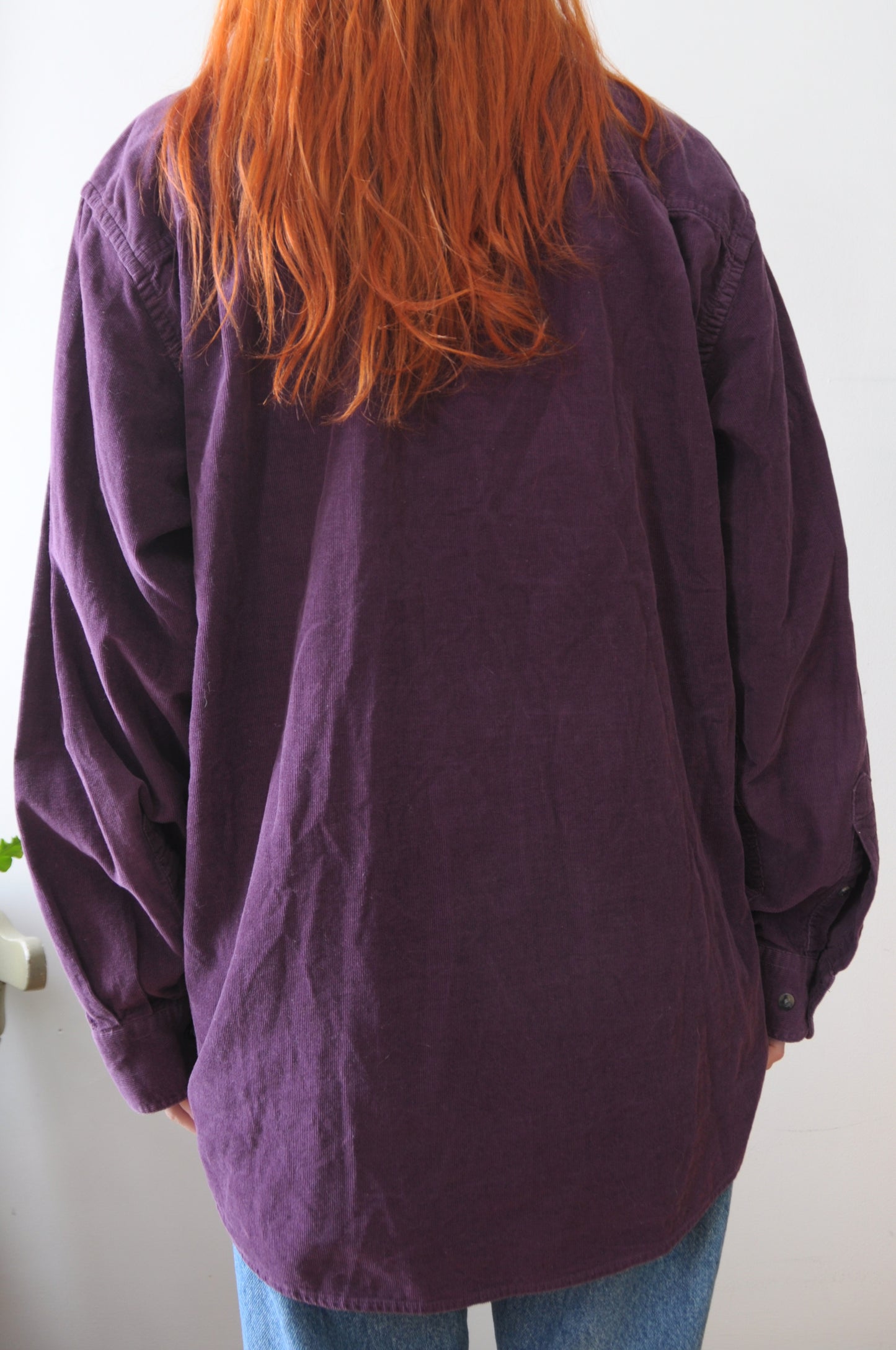 Chemise mauve petit corduroy