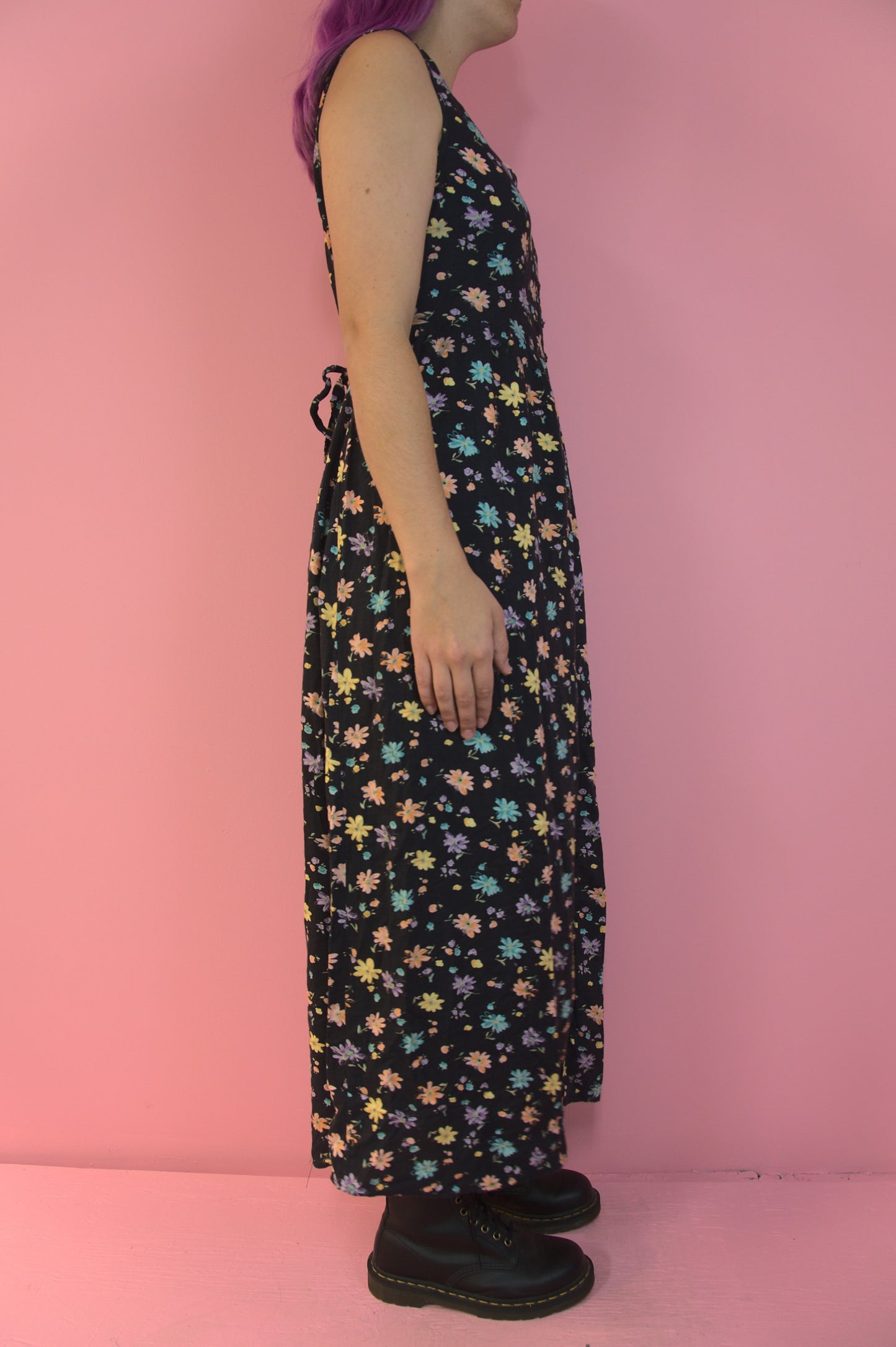 Robe longue fleurs