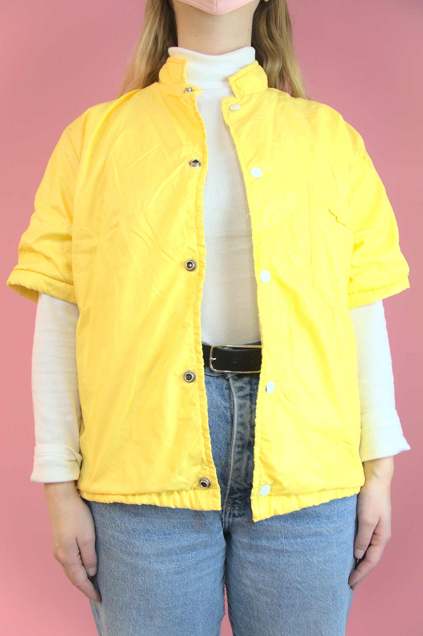 Veste manches courtes canari