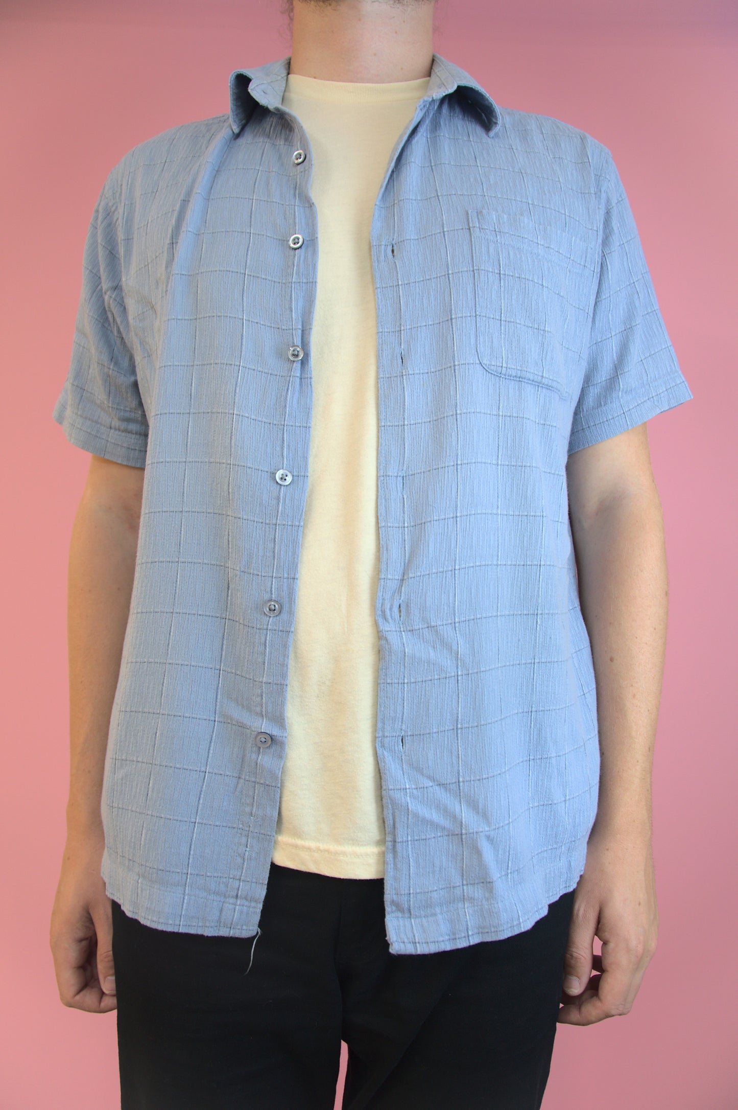 Chemise bleu pique-nique