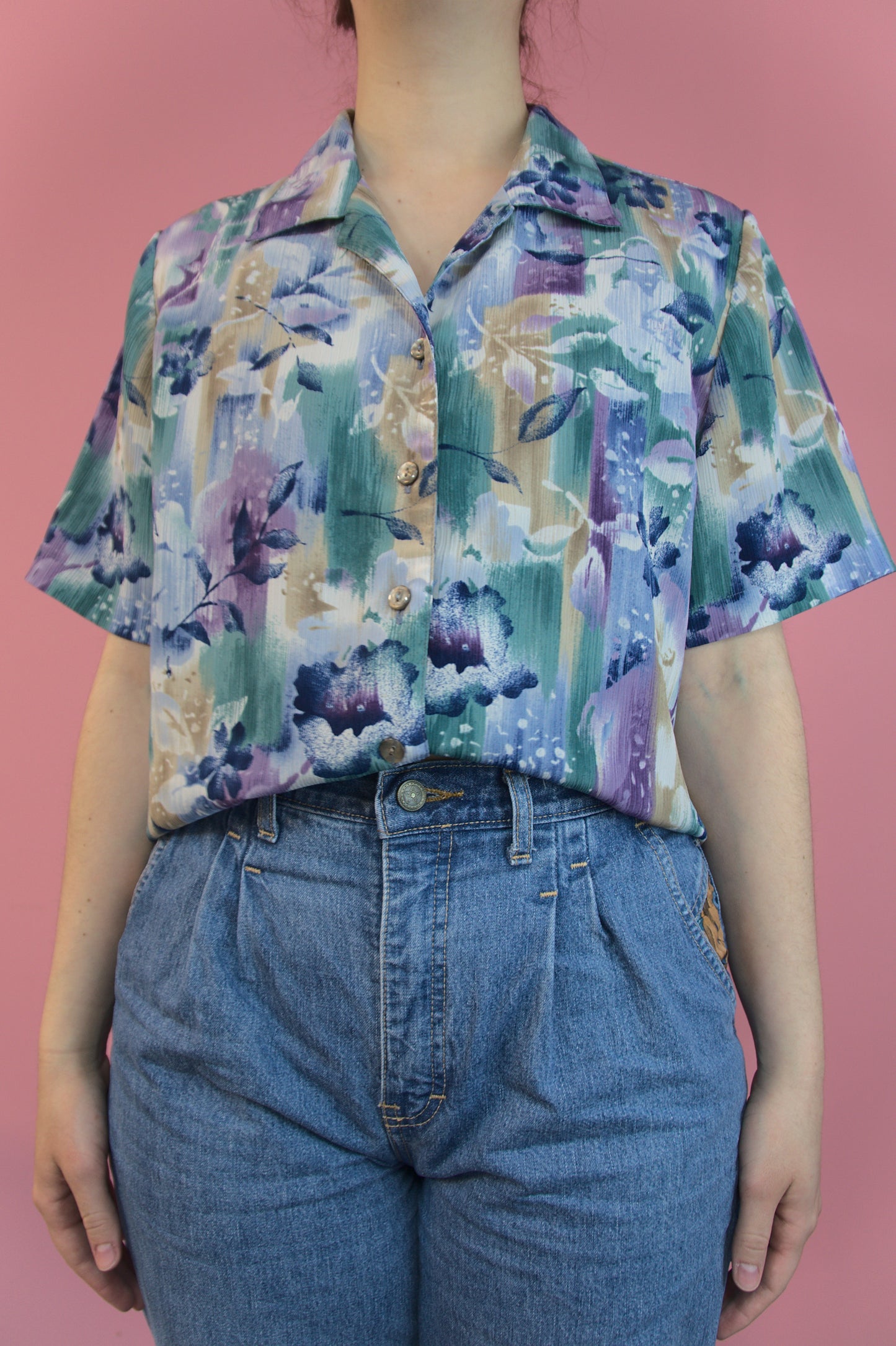 Chemise fleurs en aquarelle