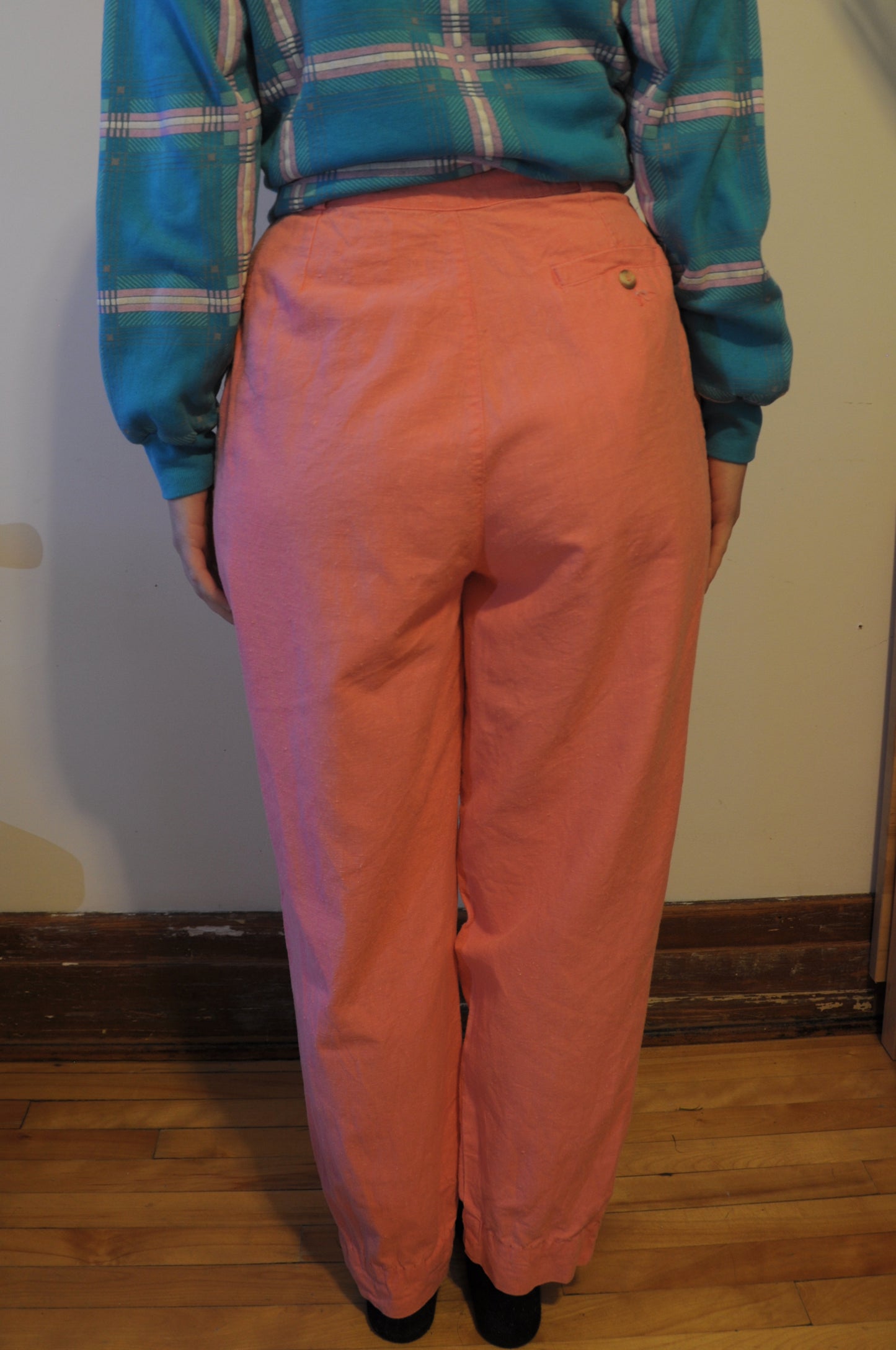 Pantalon léger corail