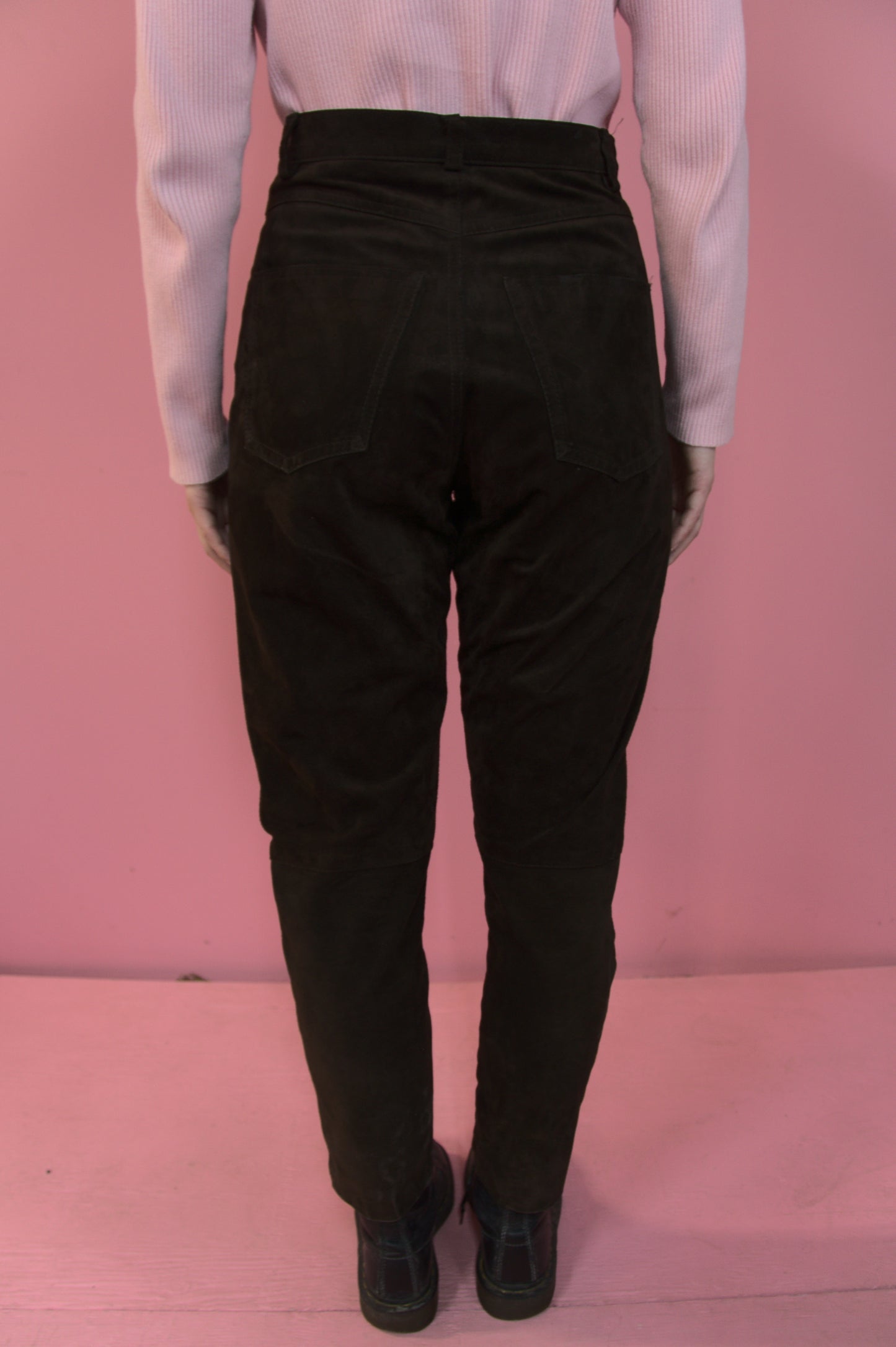 Pantalon suède brun