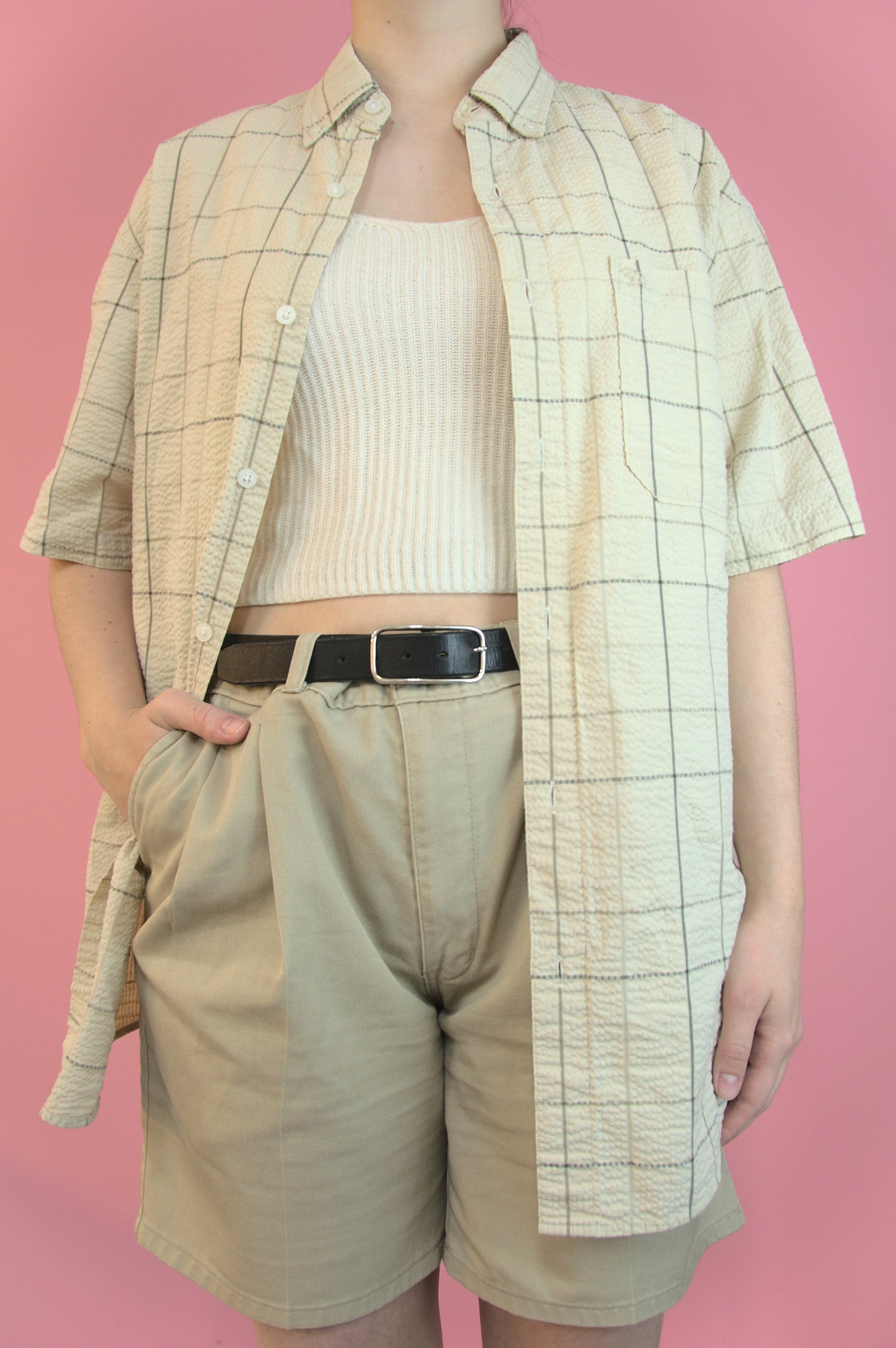 Chemise légère à carreaux