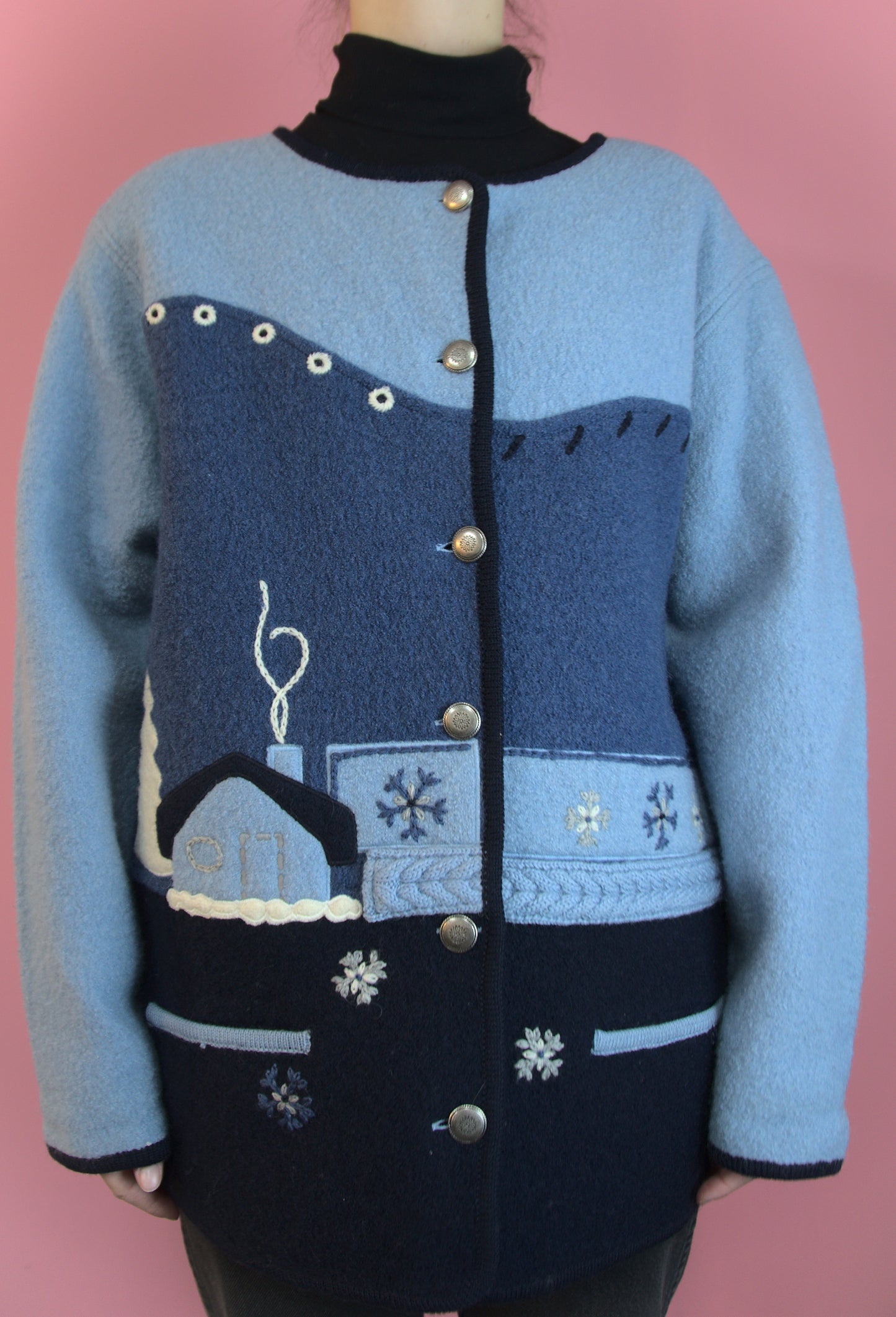 Veste en laine bouillie
