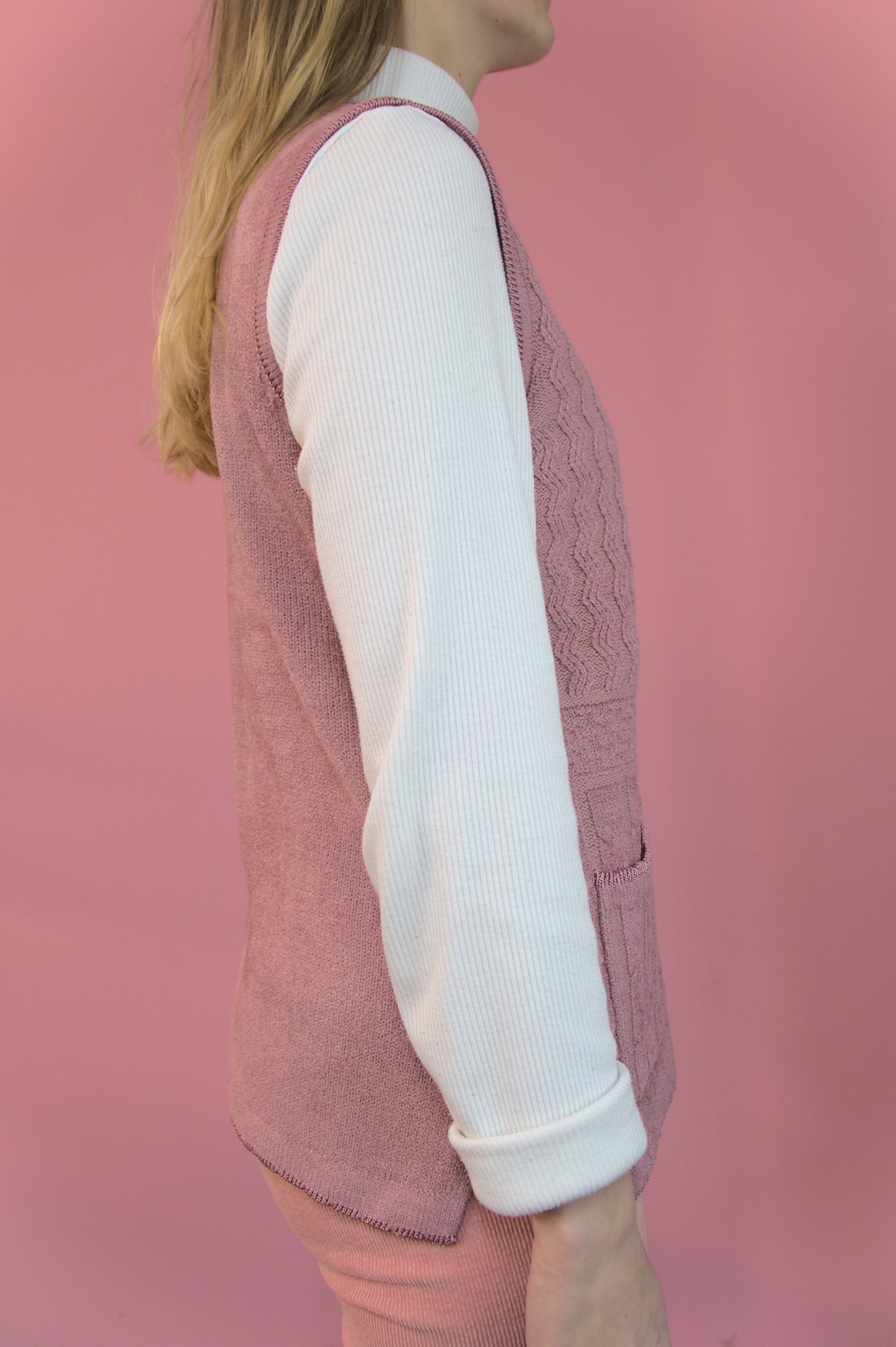 Sans manche vieux rose Moffi