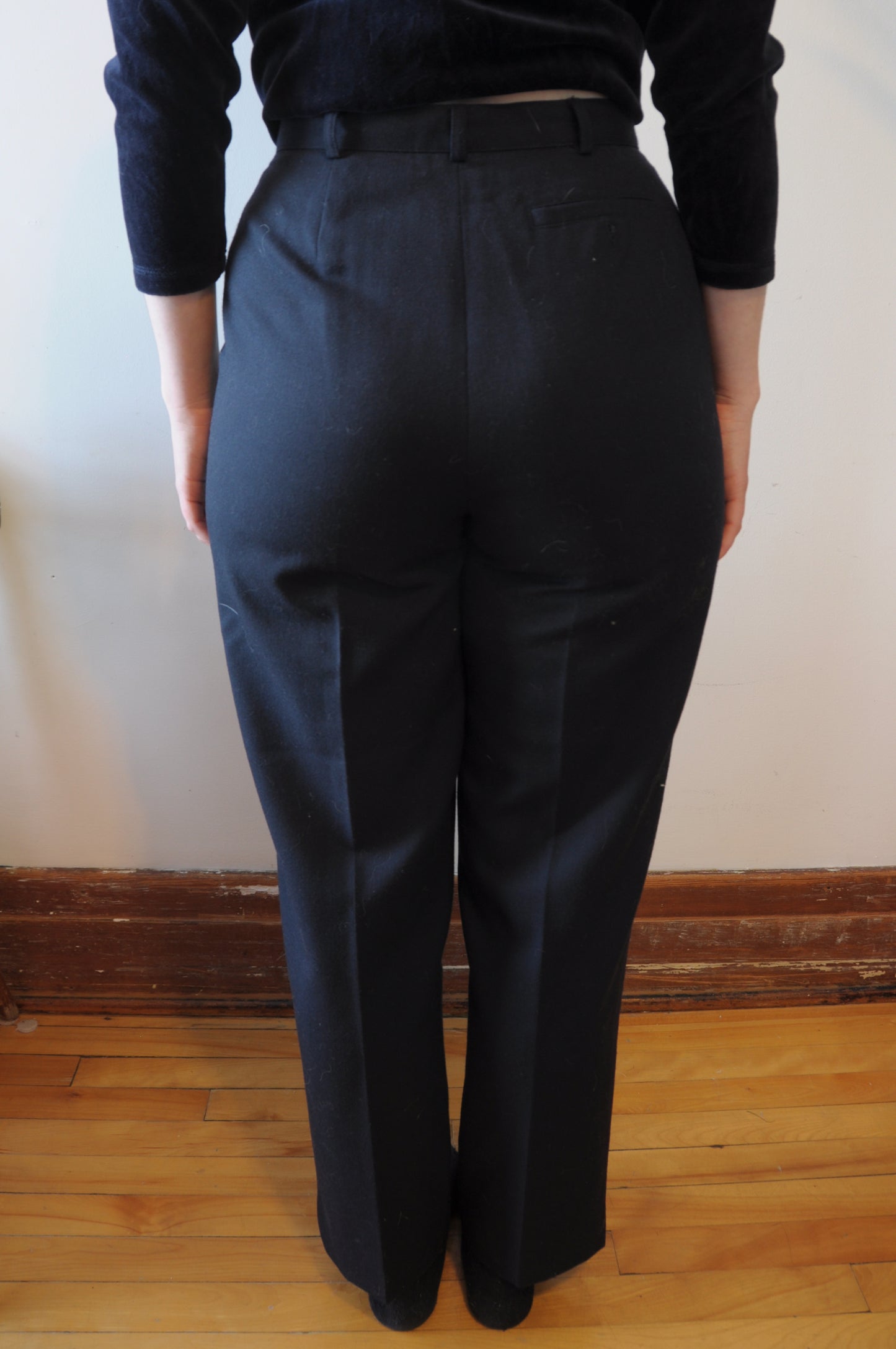 Pantalon en laine pénombre
