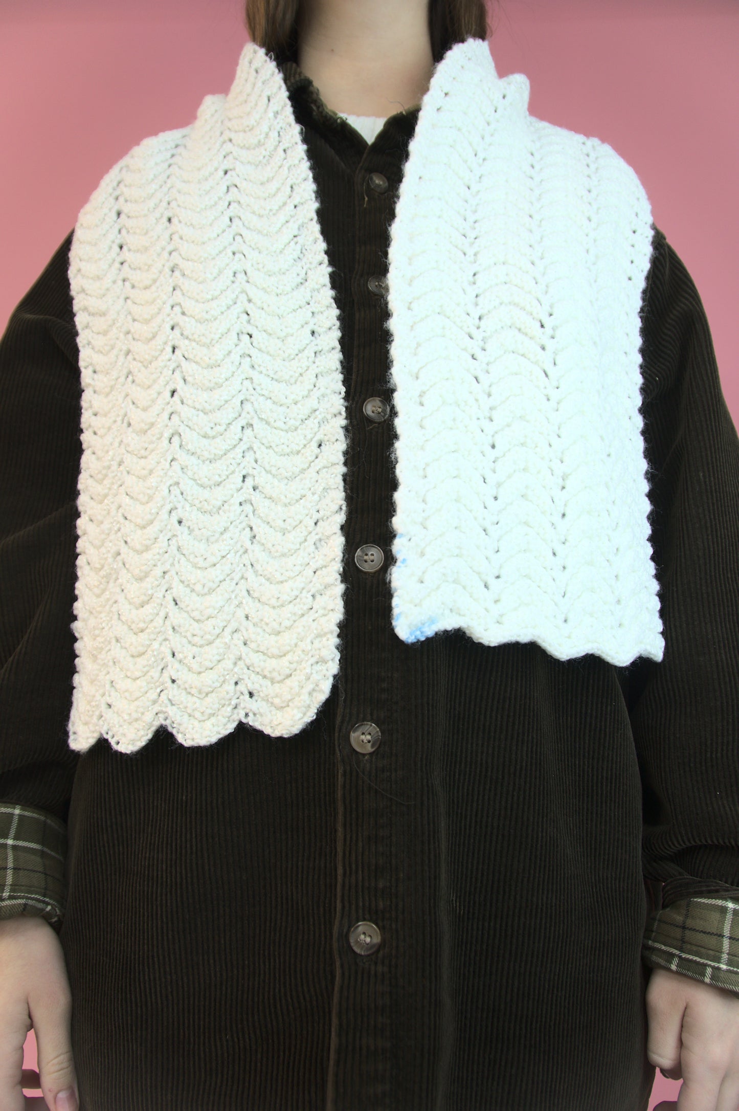 Foulard blanc neige
