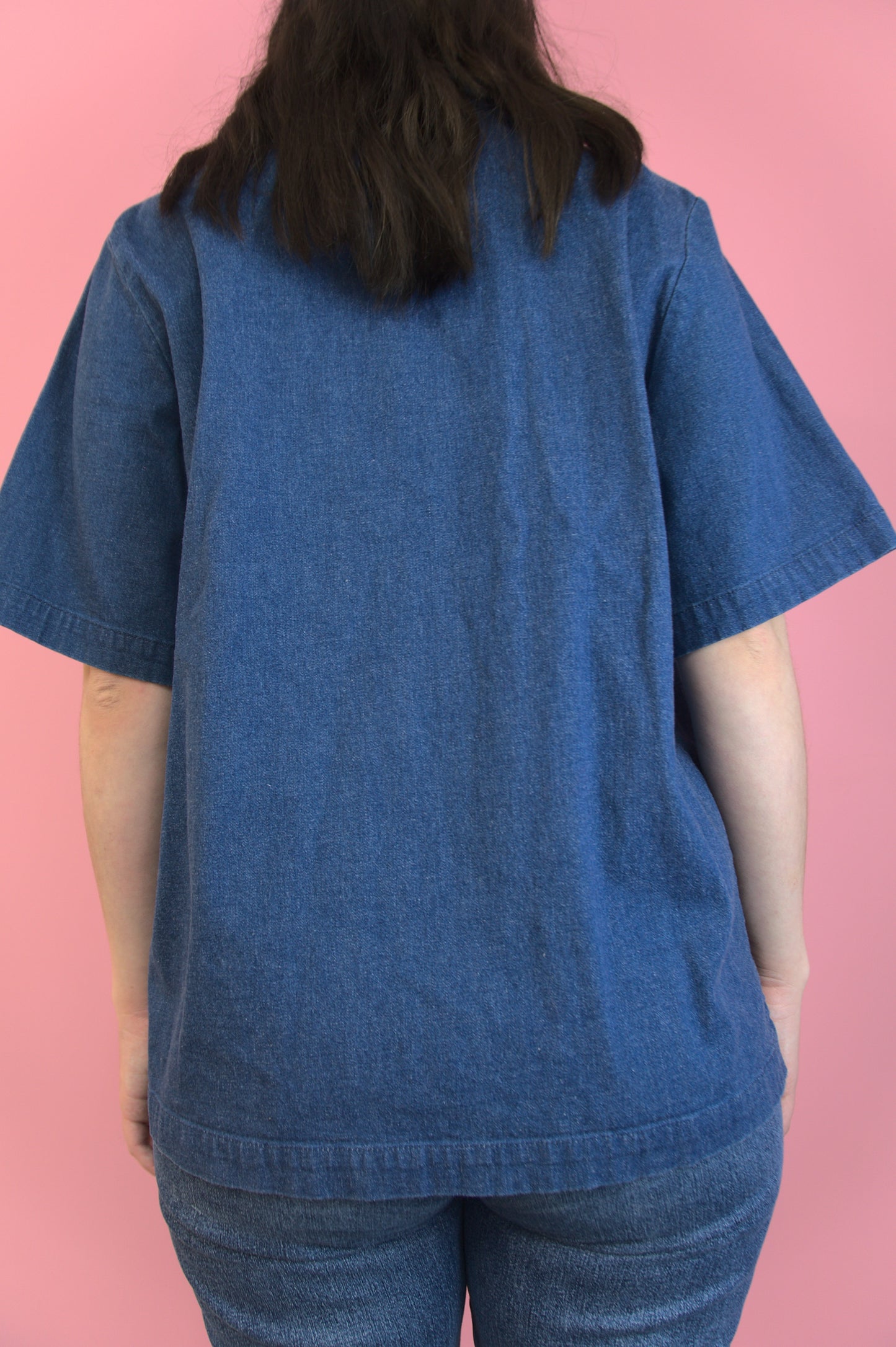 Chemise Alia jeans et broderies