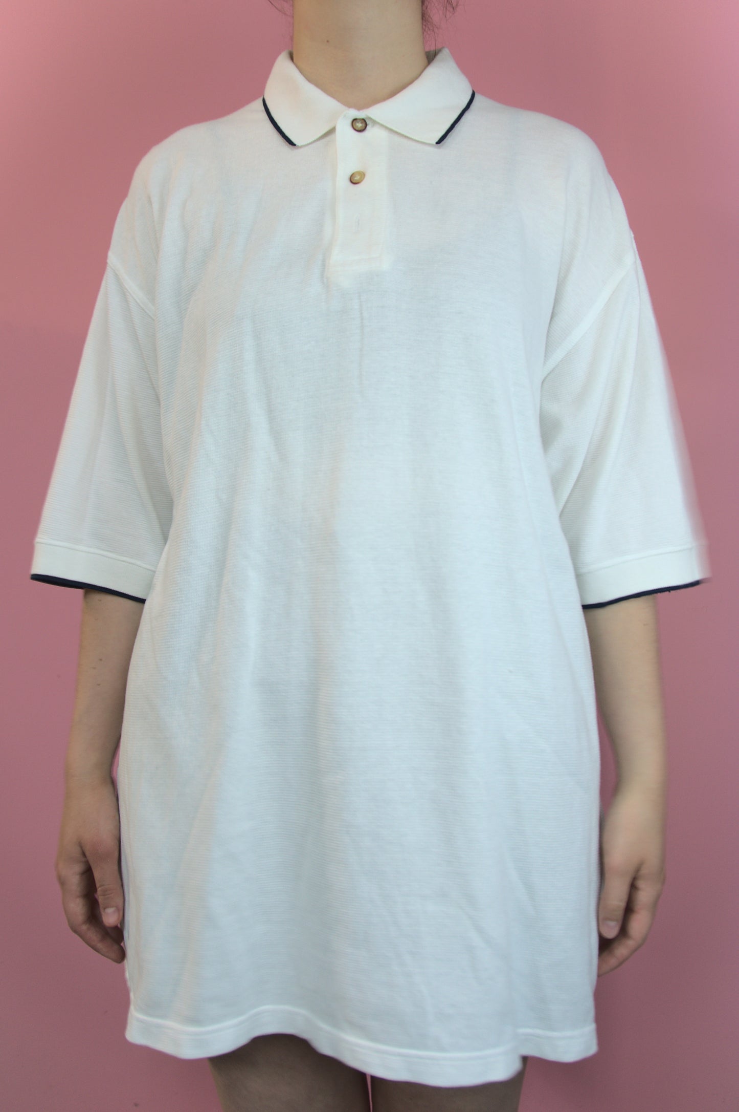 Long polo blanc