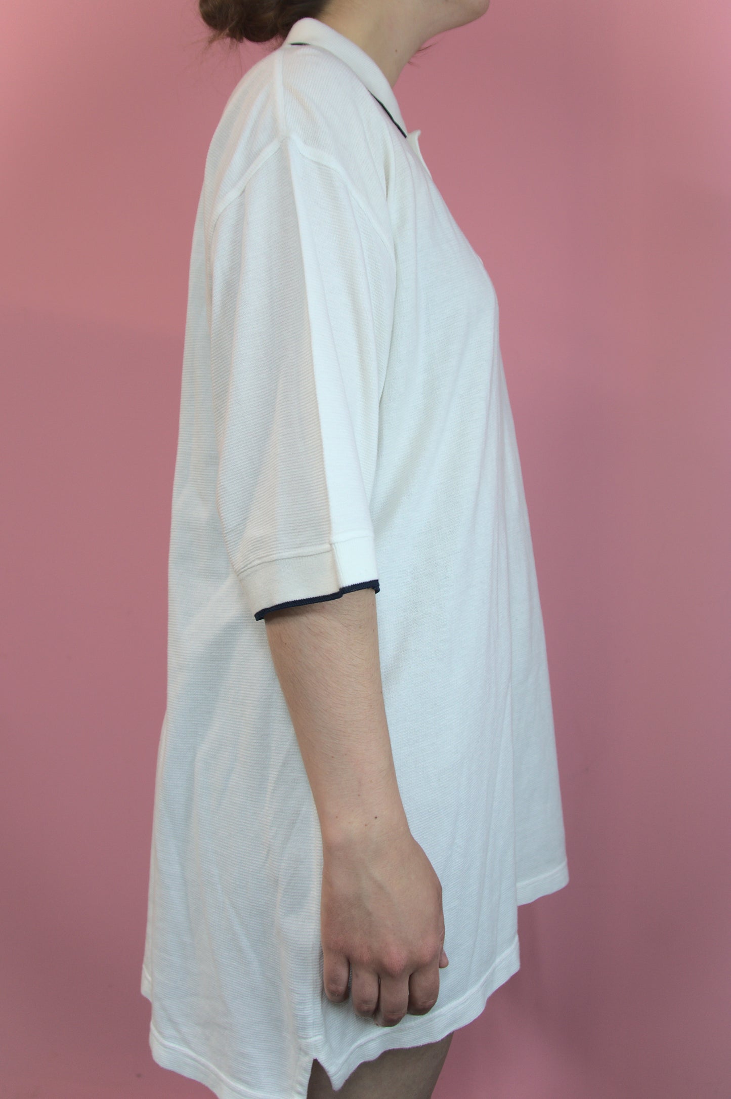 Long polo blanc