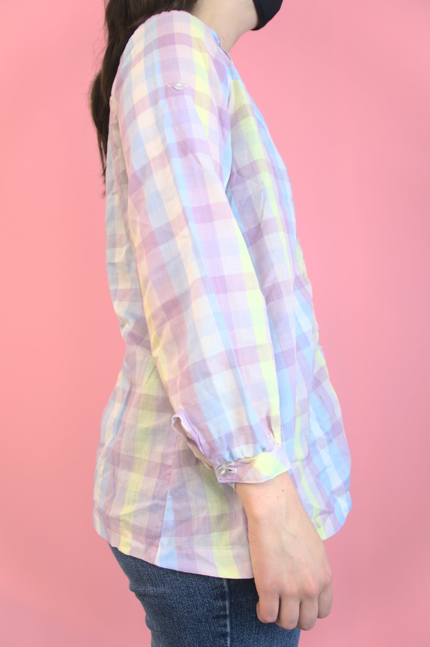 Chemise carreaux pastel