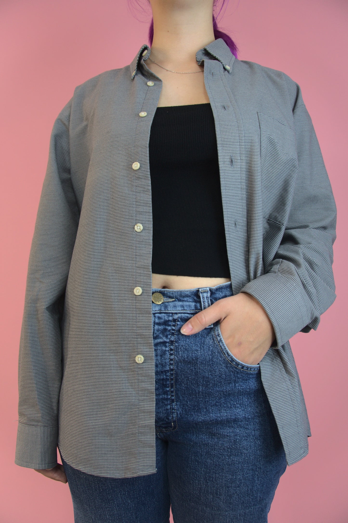 Chemise pied-de-poule