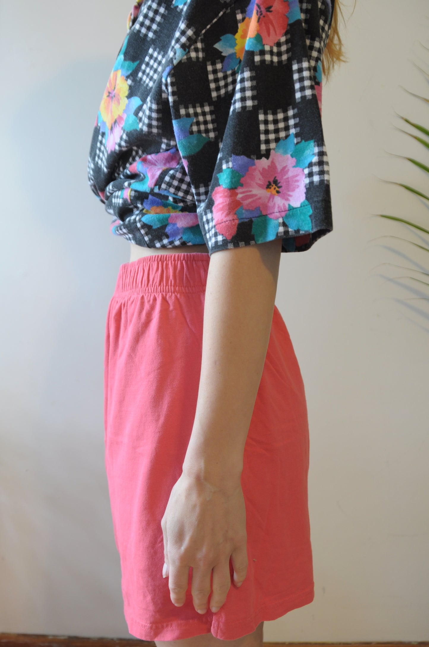 Skort rose en coton