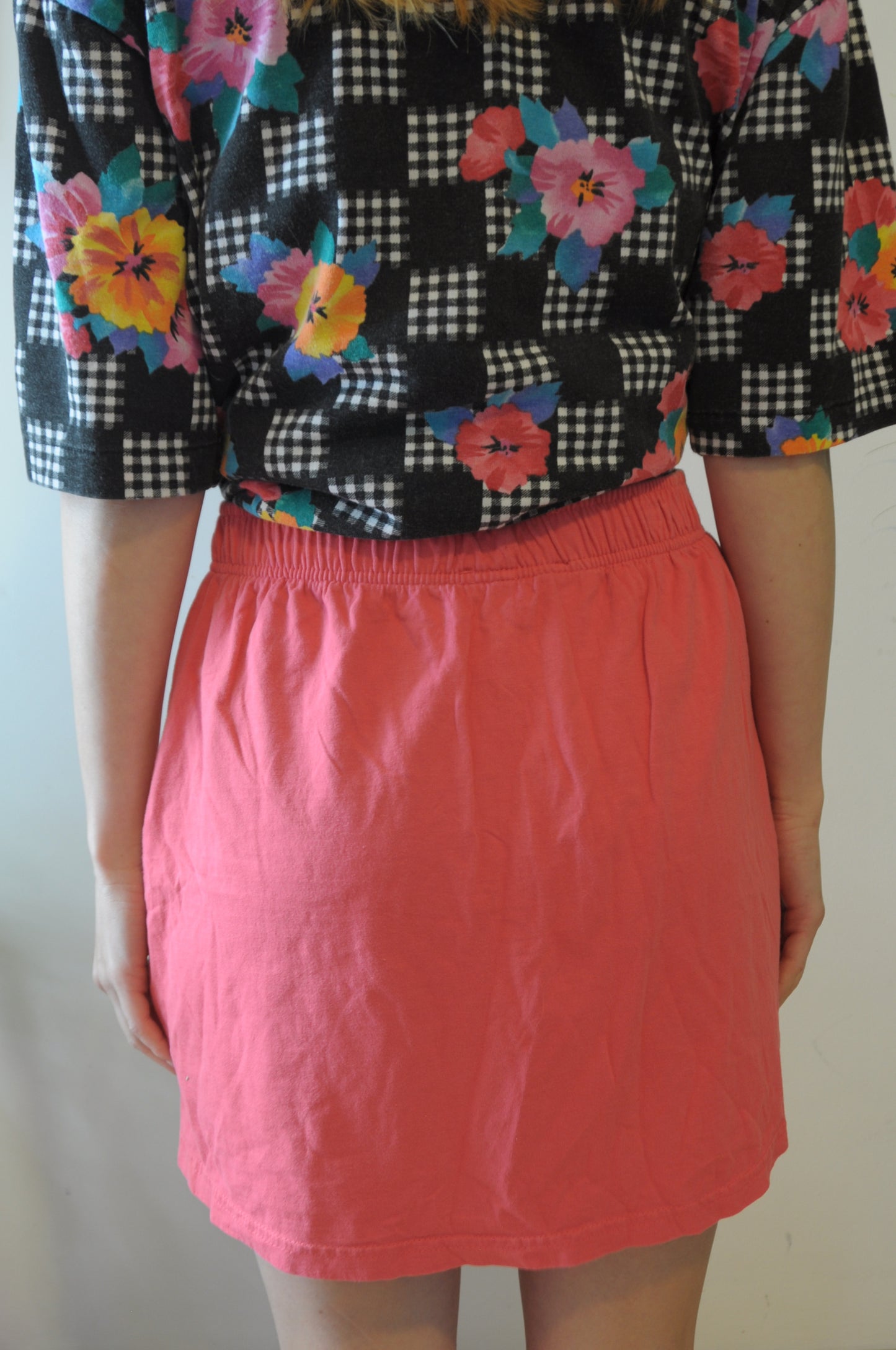 Skort rose en coton