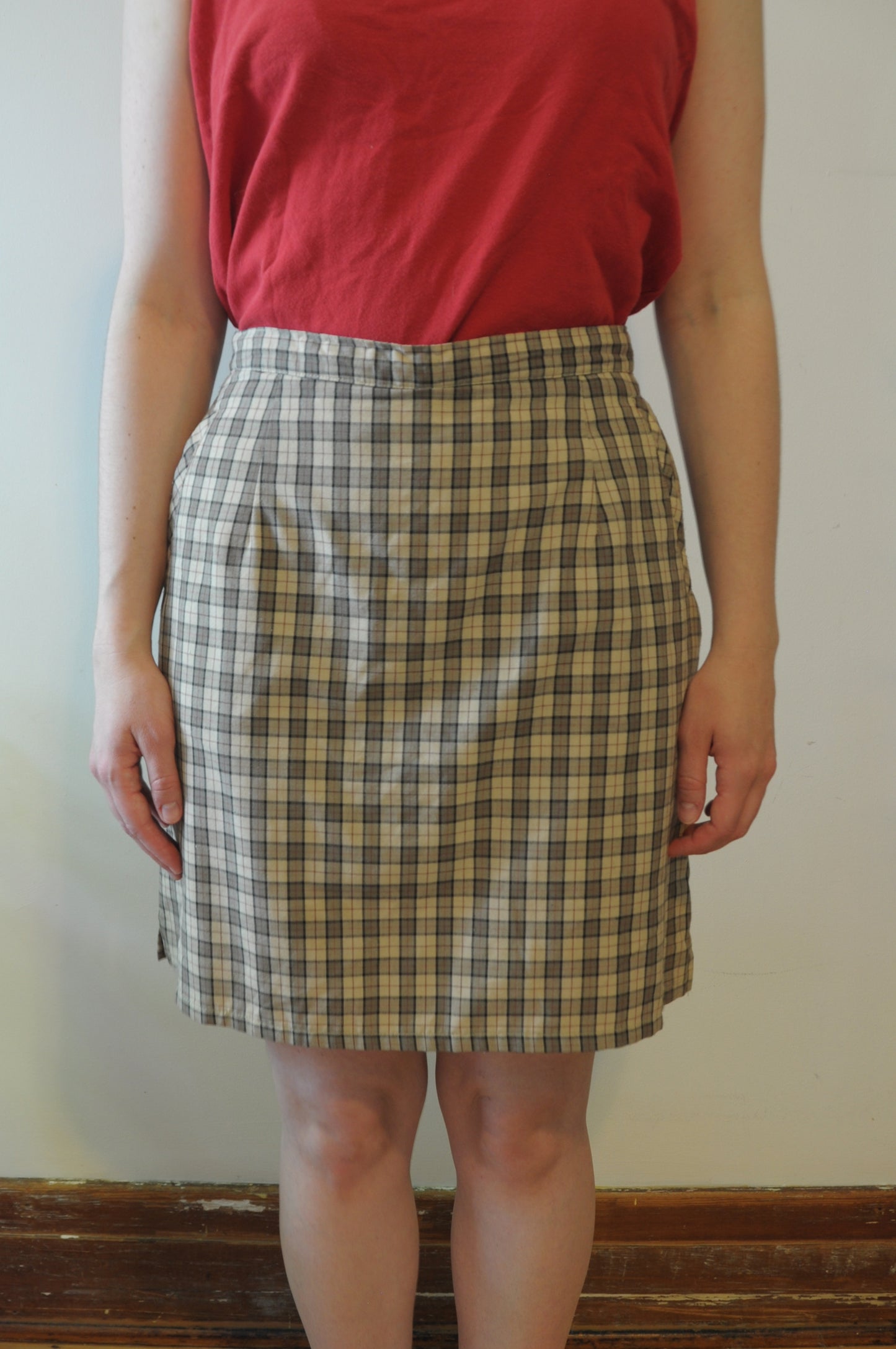 Skort à carreaux