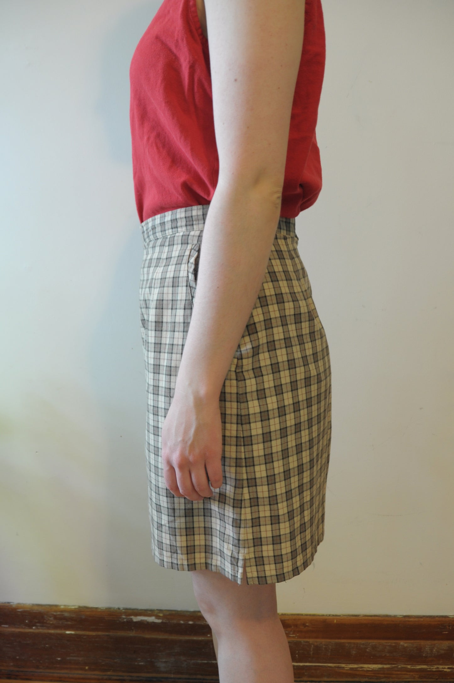 Skort à carreaux