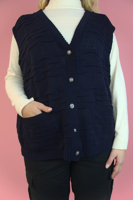 Veste bleu losange