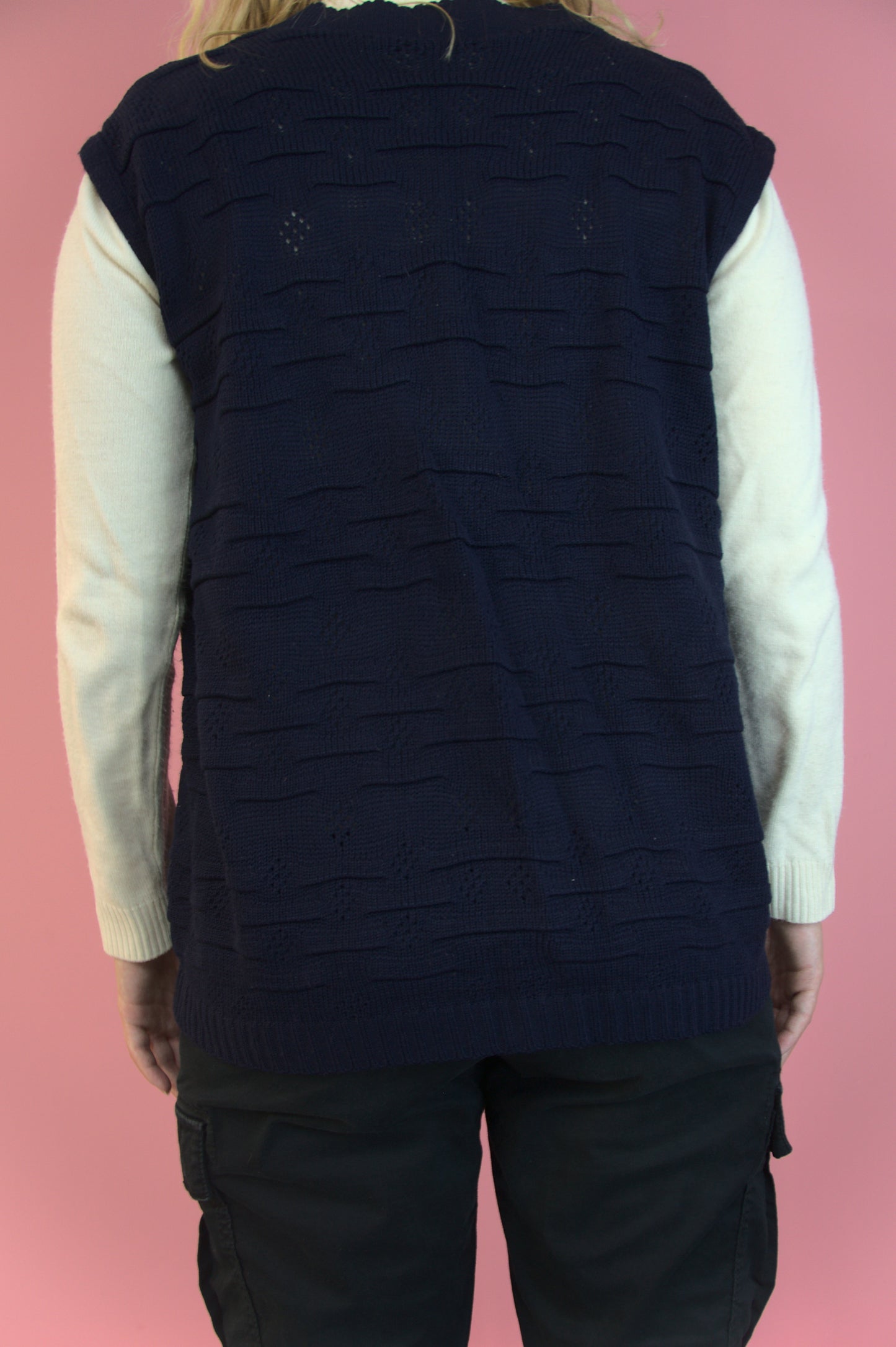 Veste bleu losange