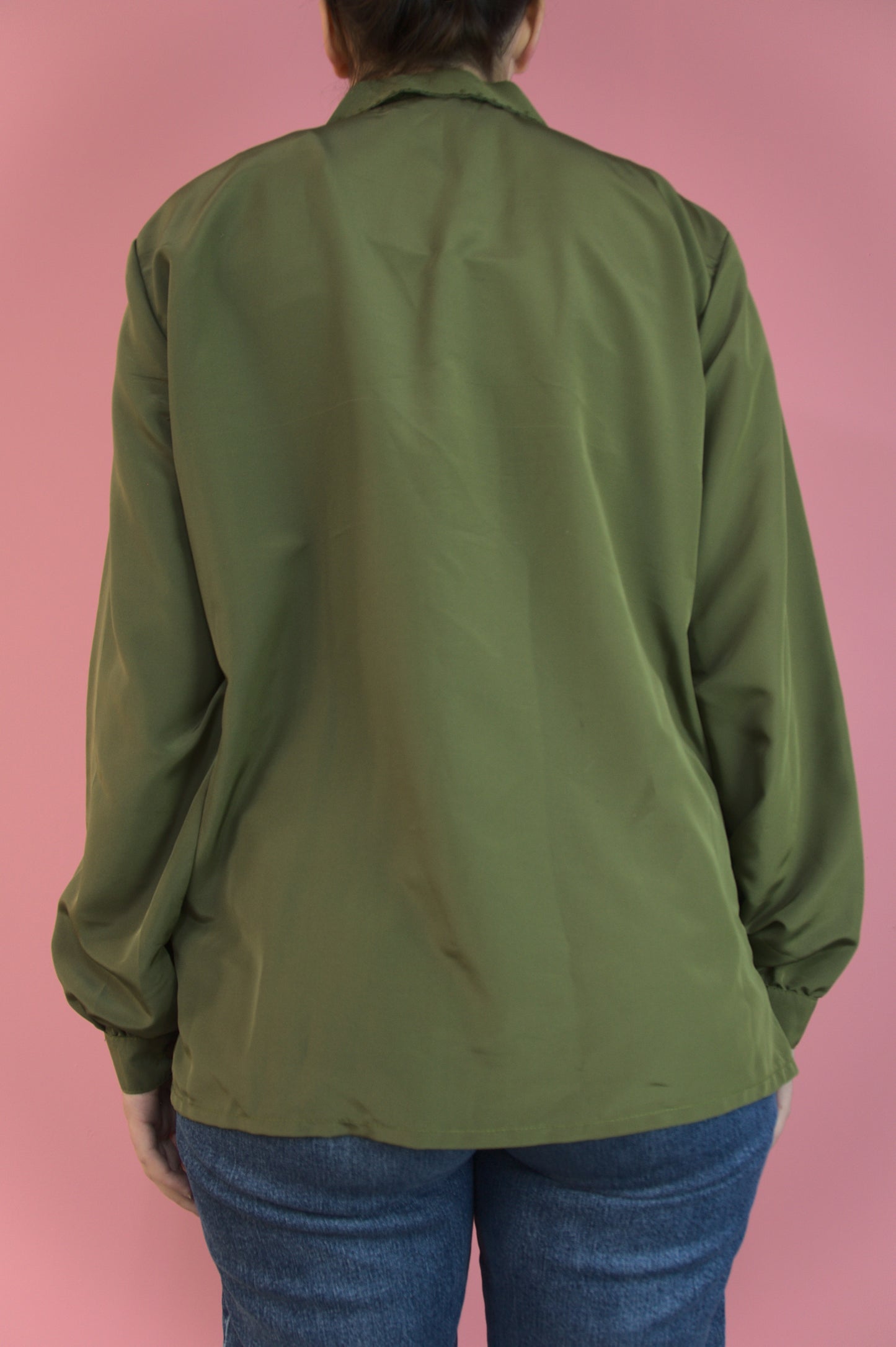 Blouse verdure et petites broderies