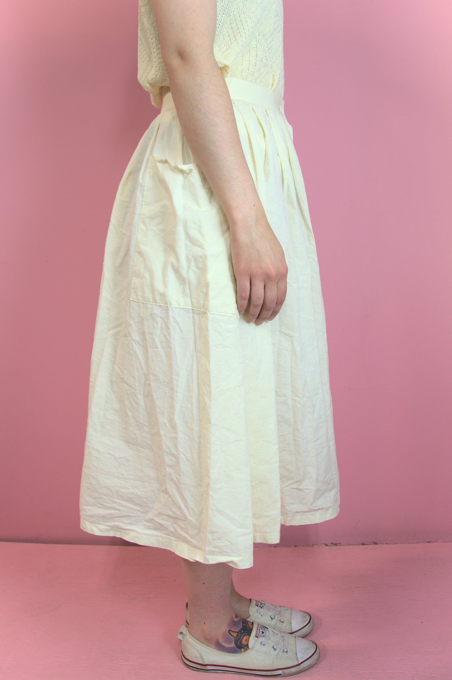 Jupe en coton meringue
