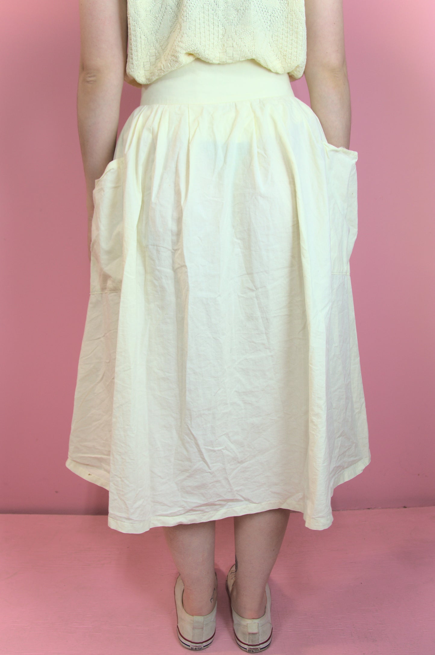 Jupe en coton meringue