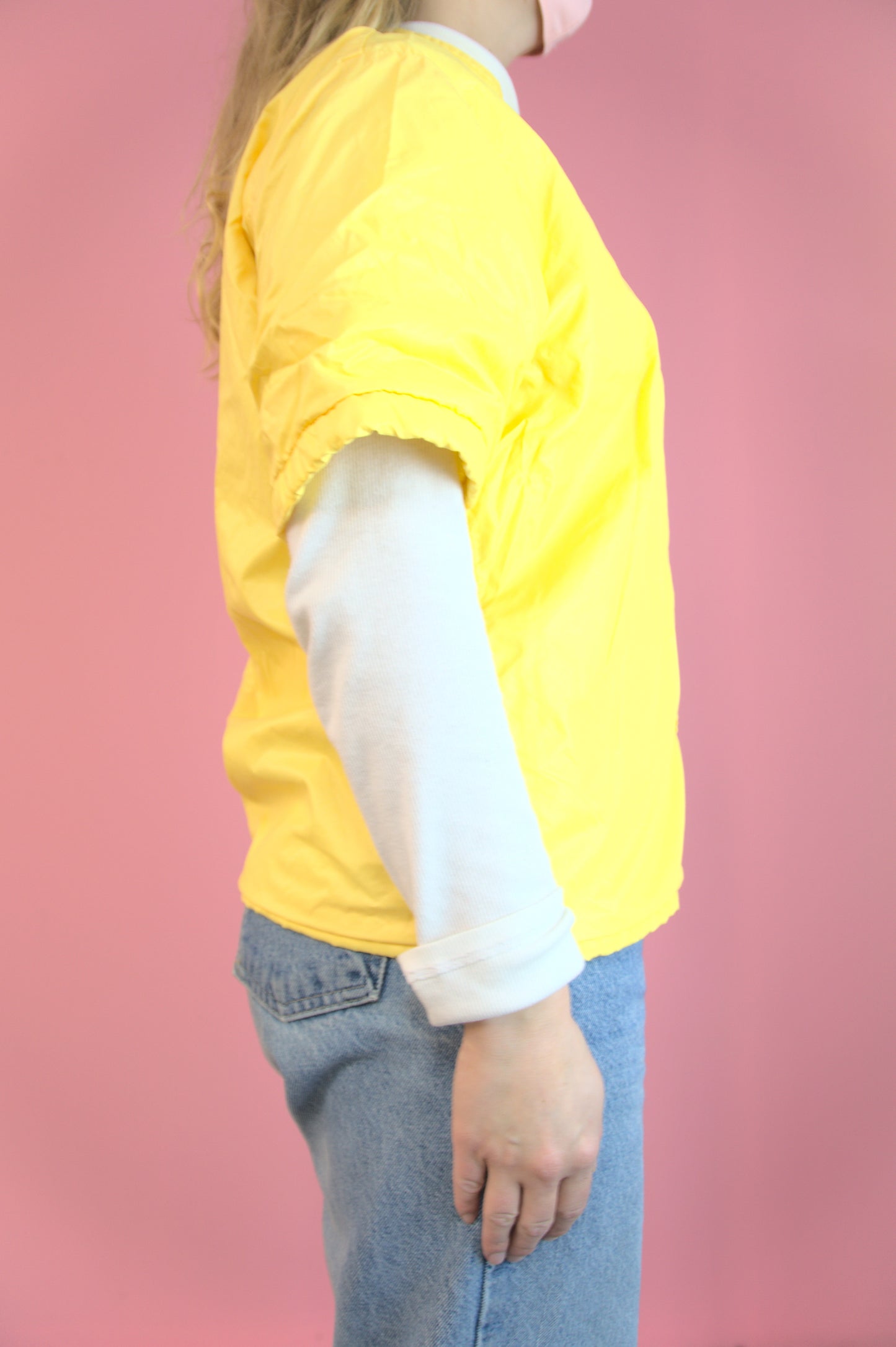 Veste manches courtes canari
