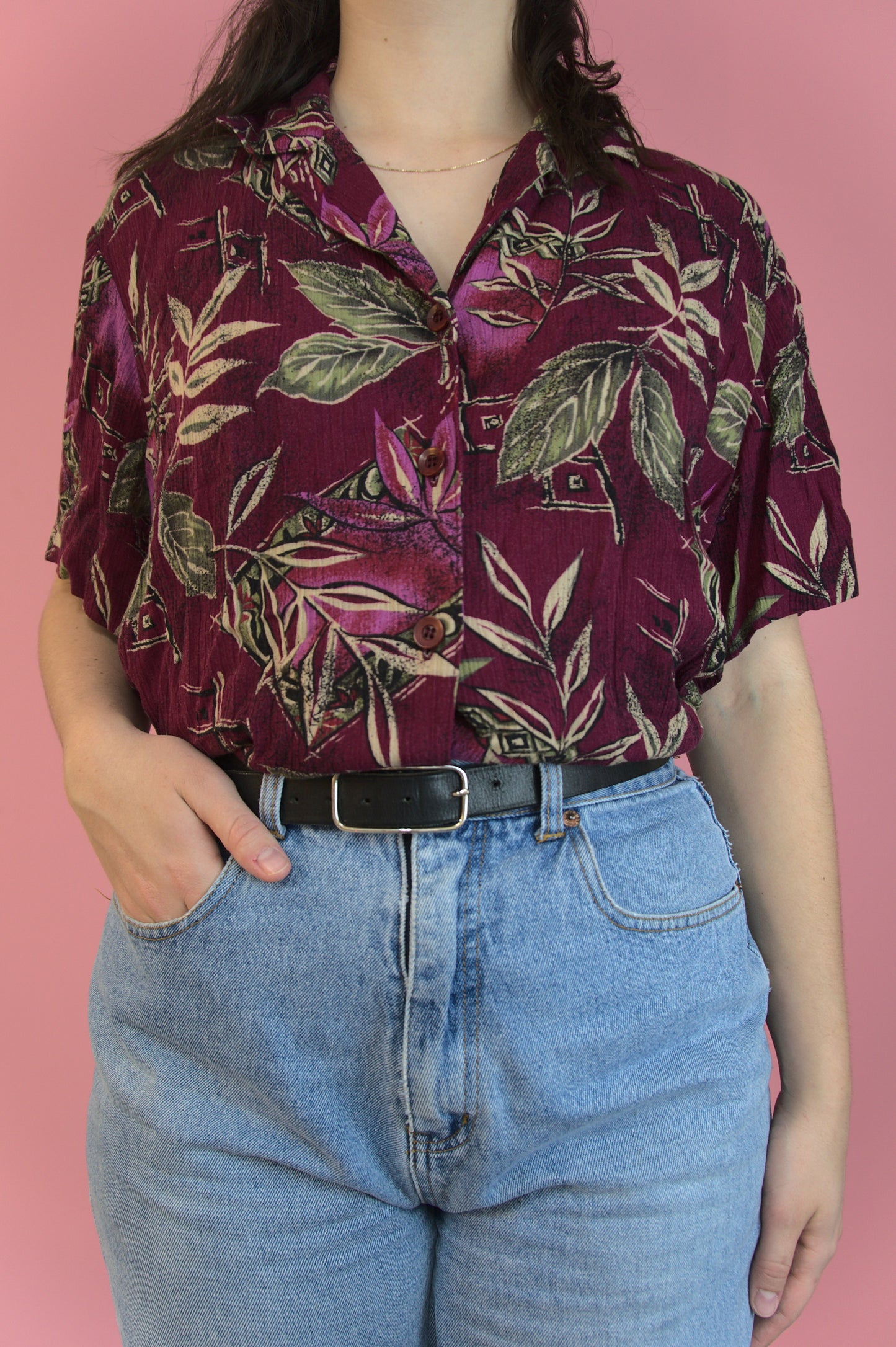 Chemise motel burgundy