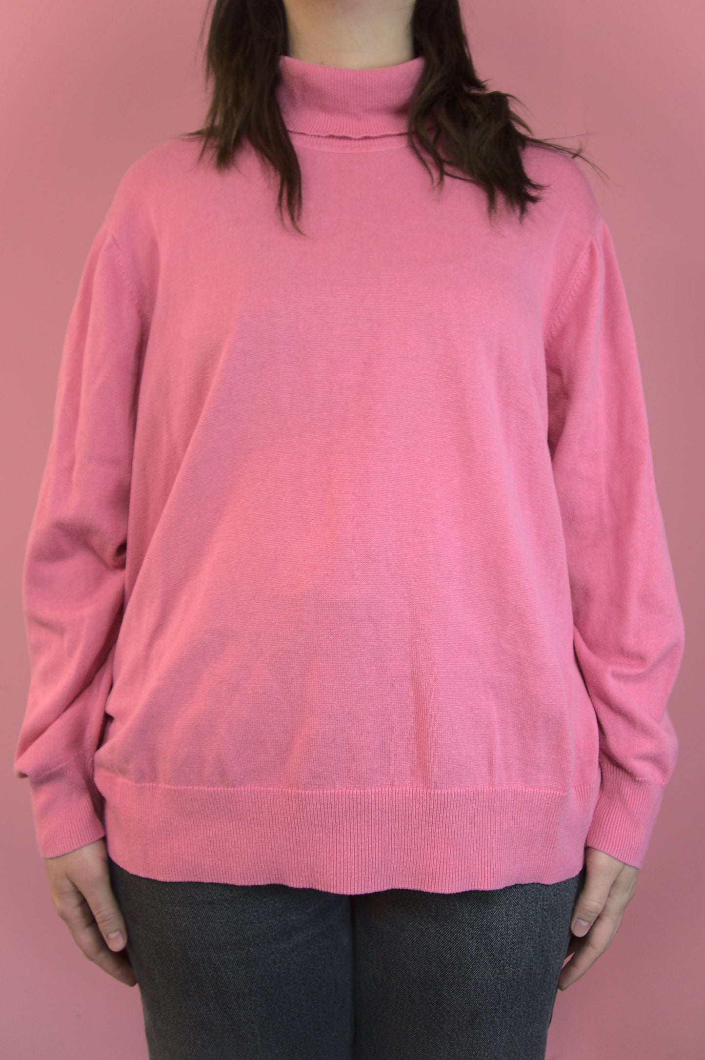 Col roulé rose Pepto