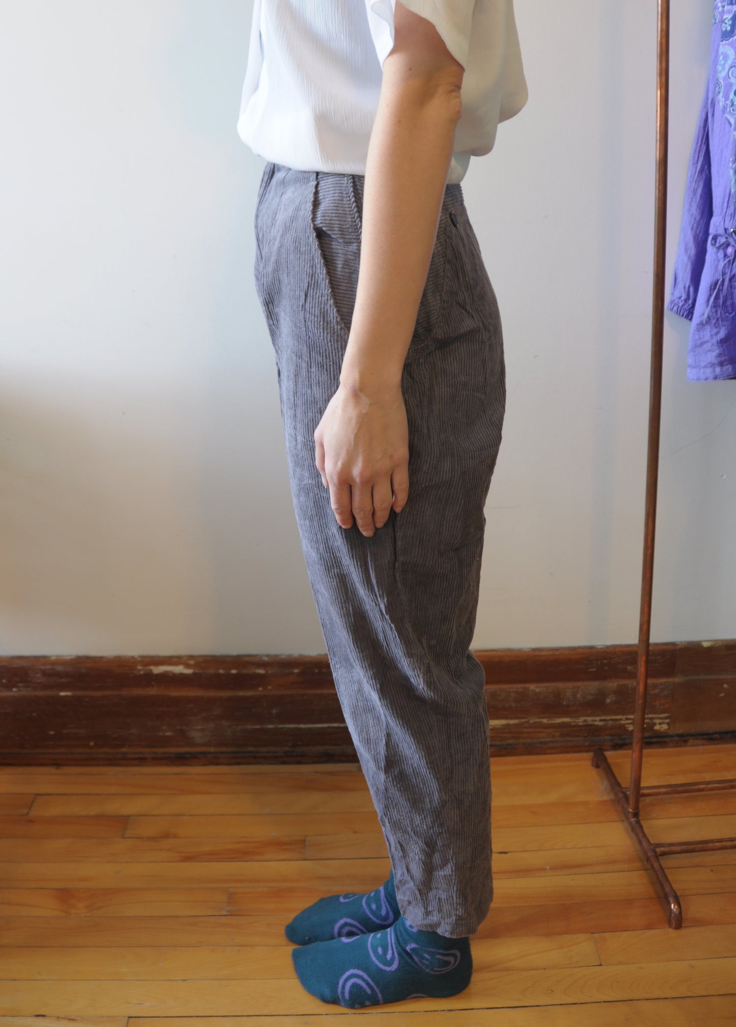 Pantalon corduroy mauve