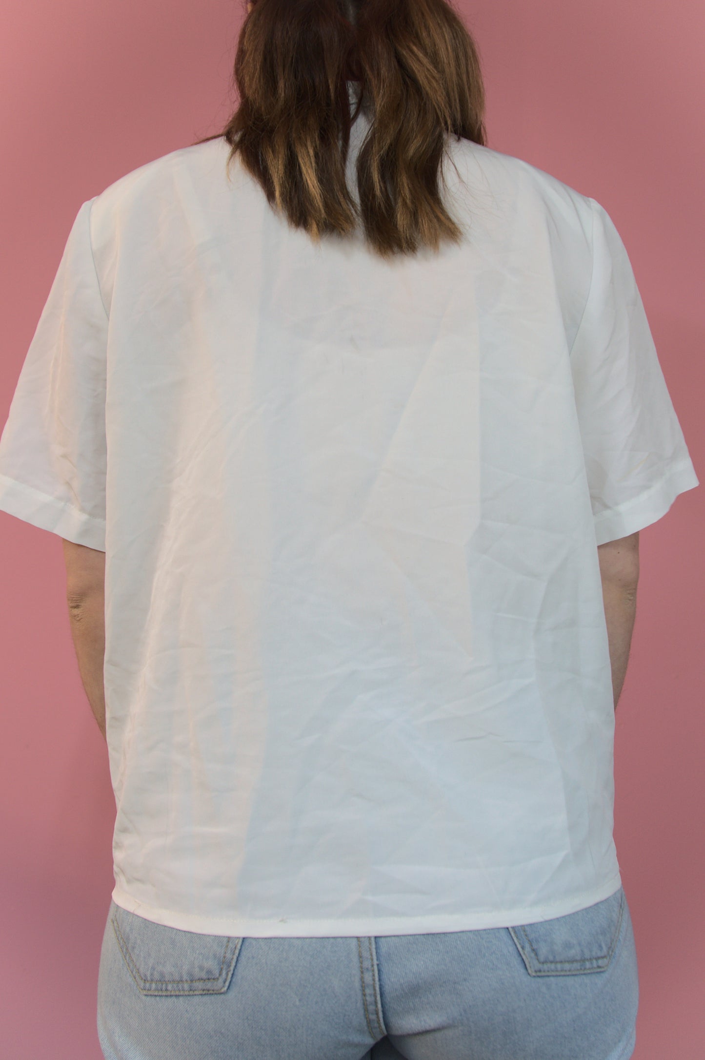 Blouse blanche à dentelle