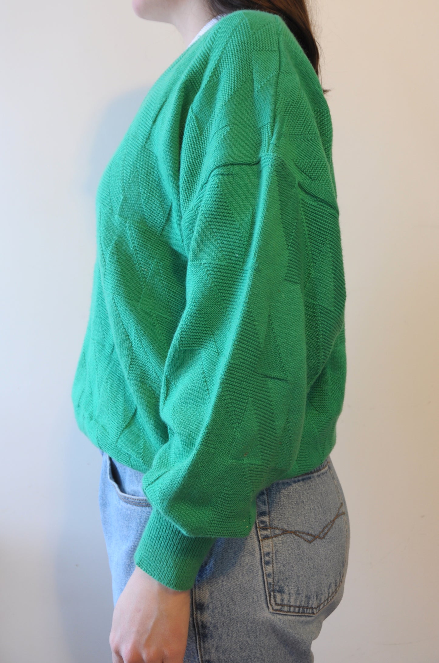 Pull émeraude