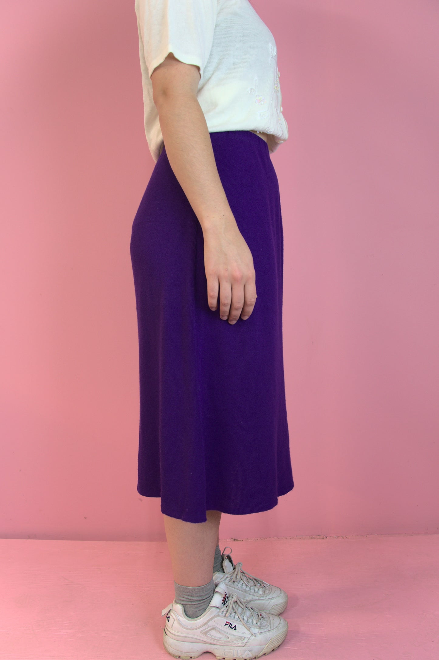 Jupe mauve confort