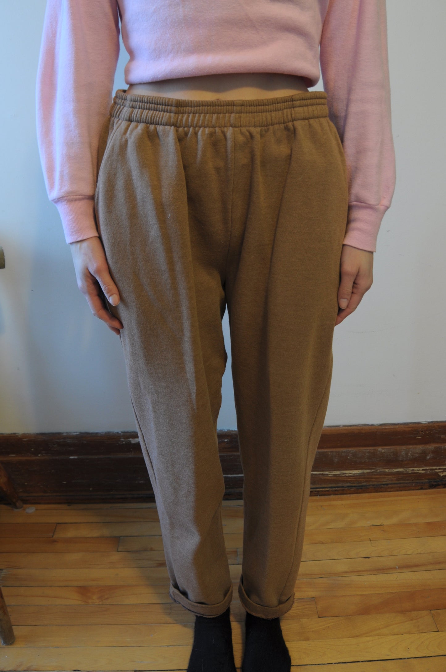 Pantalon sweatpants latte