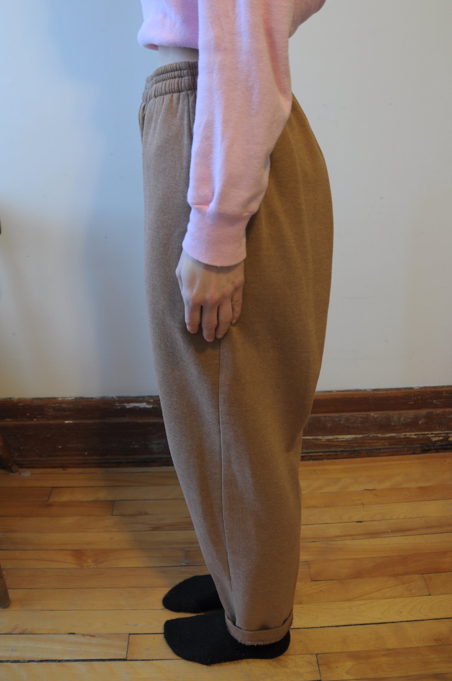 Pantalon sweatpants latte