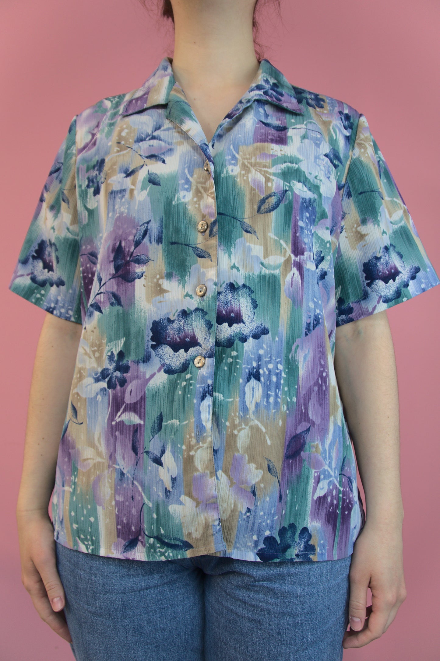 Chemise fleurs en aquarelle