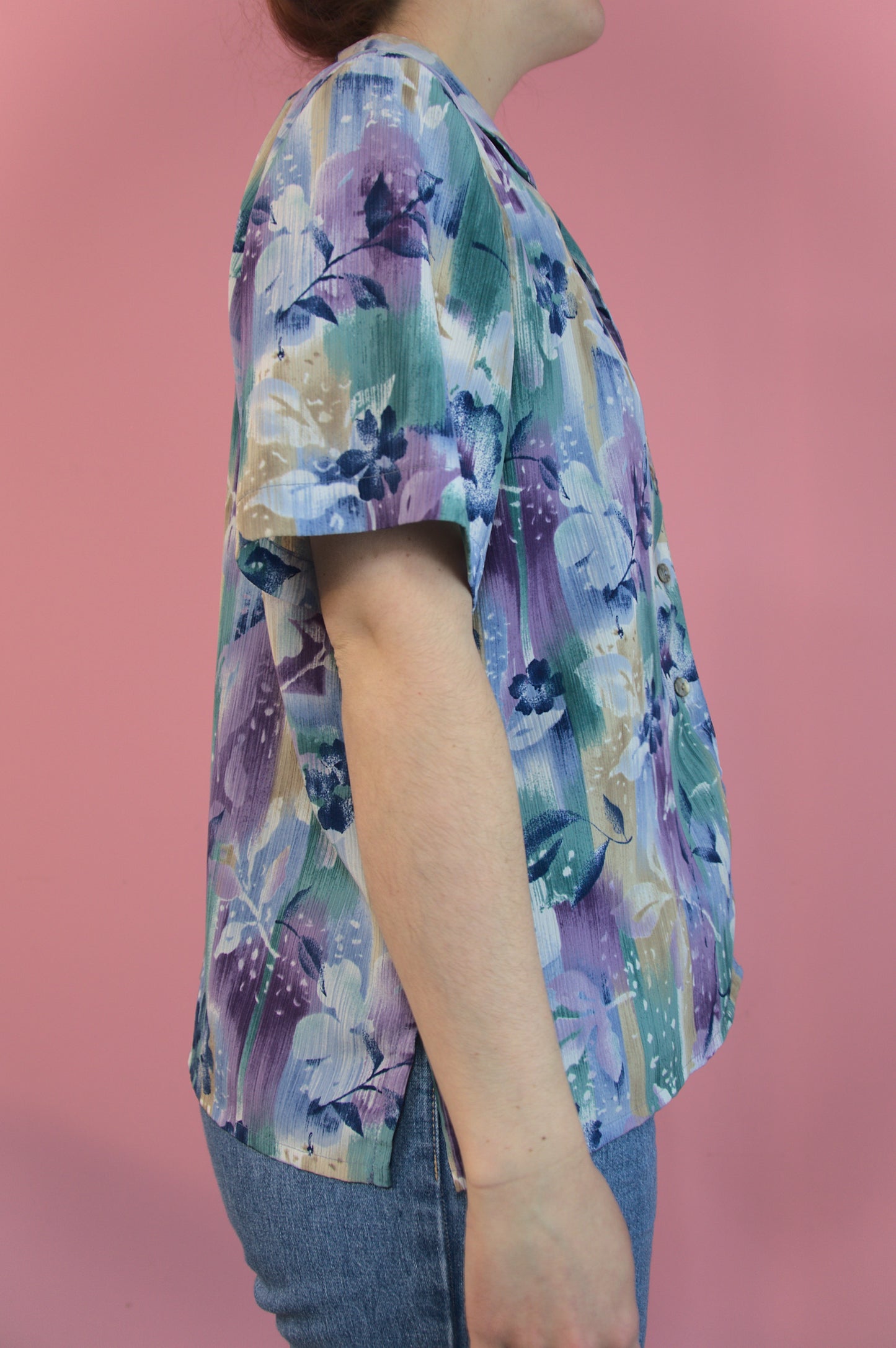 Chemise fleurs en aquarelle