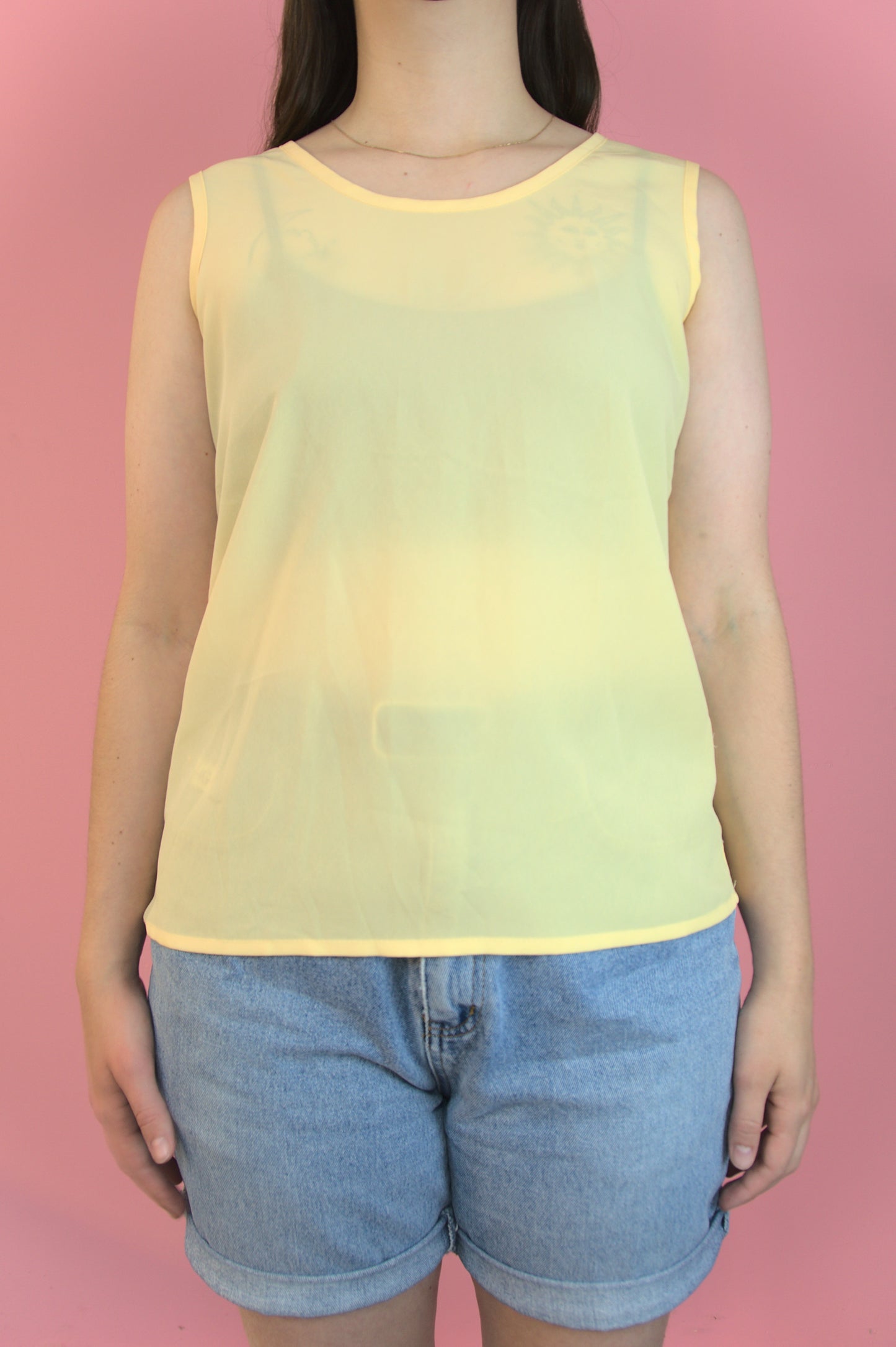 Cami légère jaune