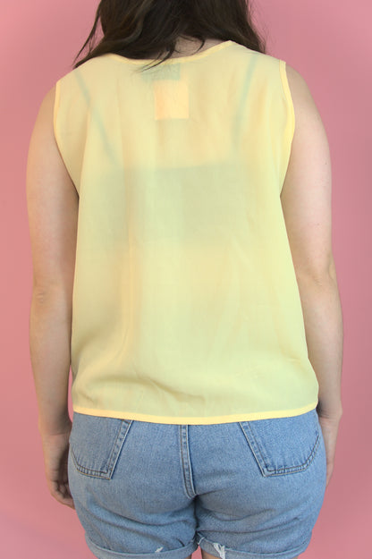 Cami légère jaune