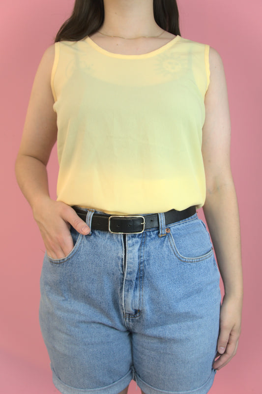 Cami légère jaune