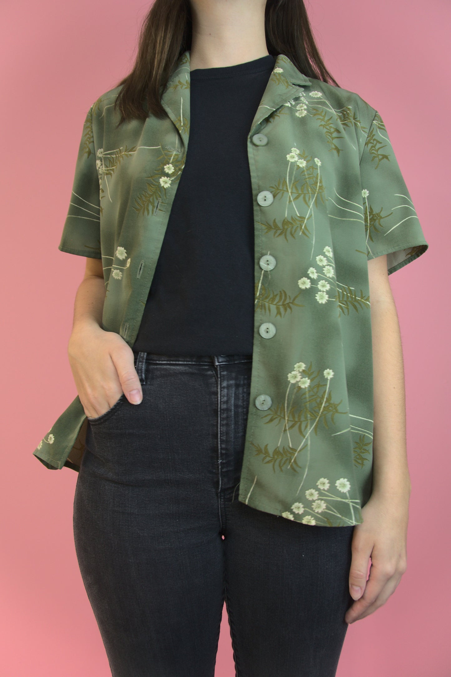 Chemise fleurs sauvages