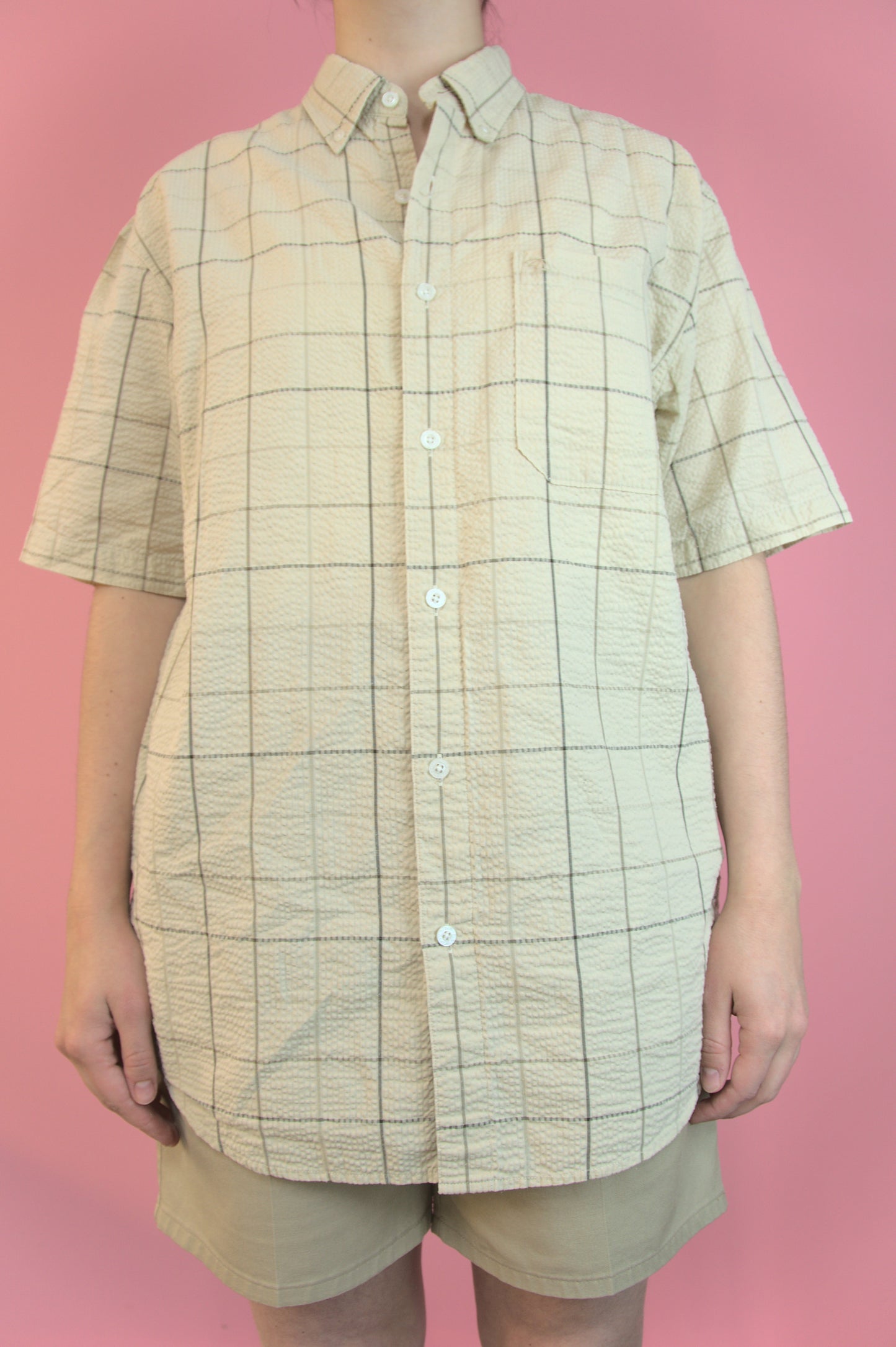 Chemise légère à carreaux