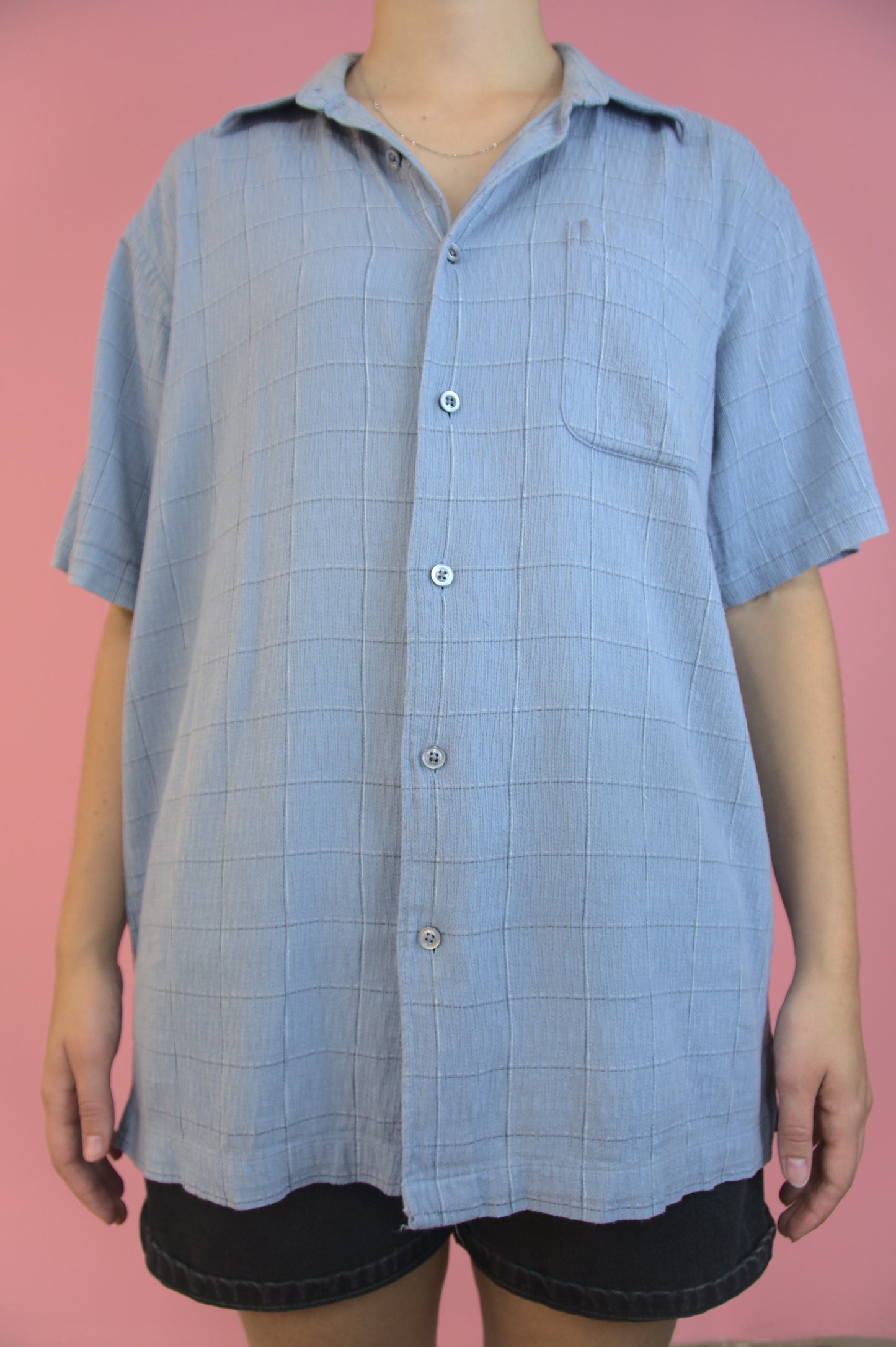 Chemise bleu pique-nique