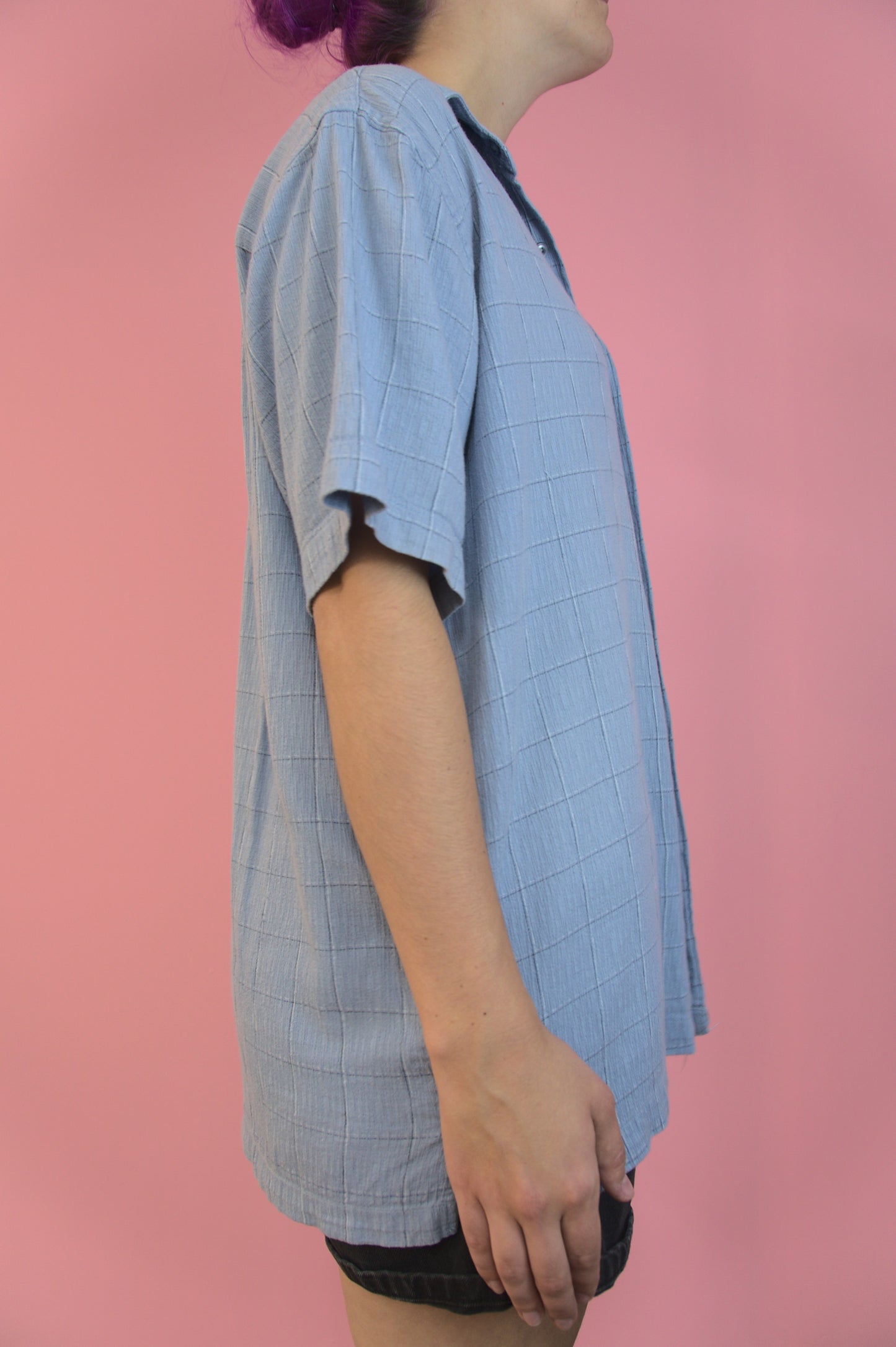 Chemise bleu pique-nique