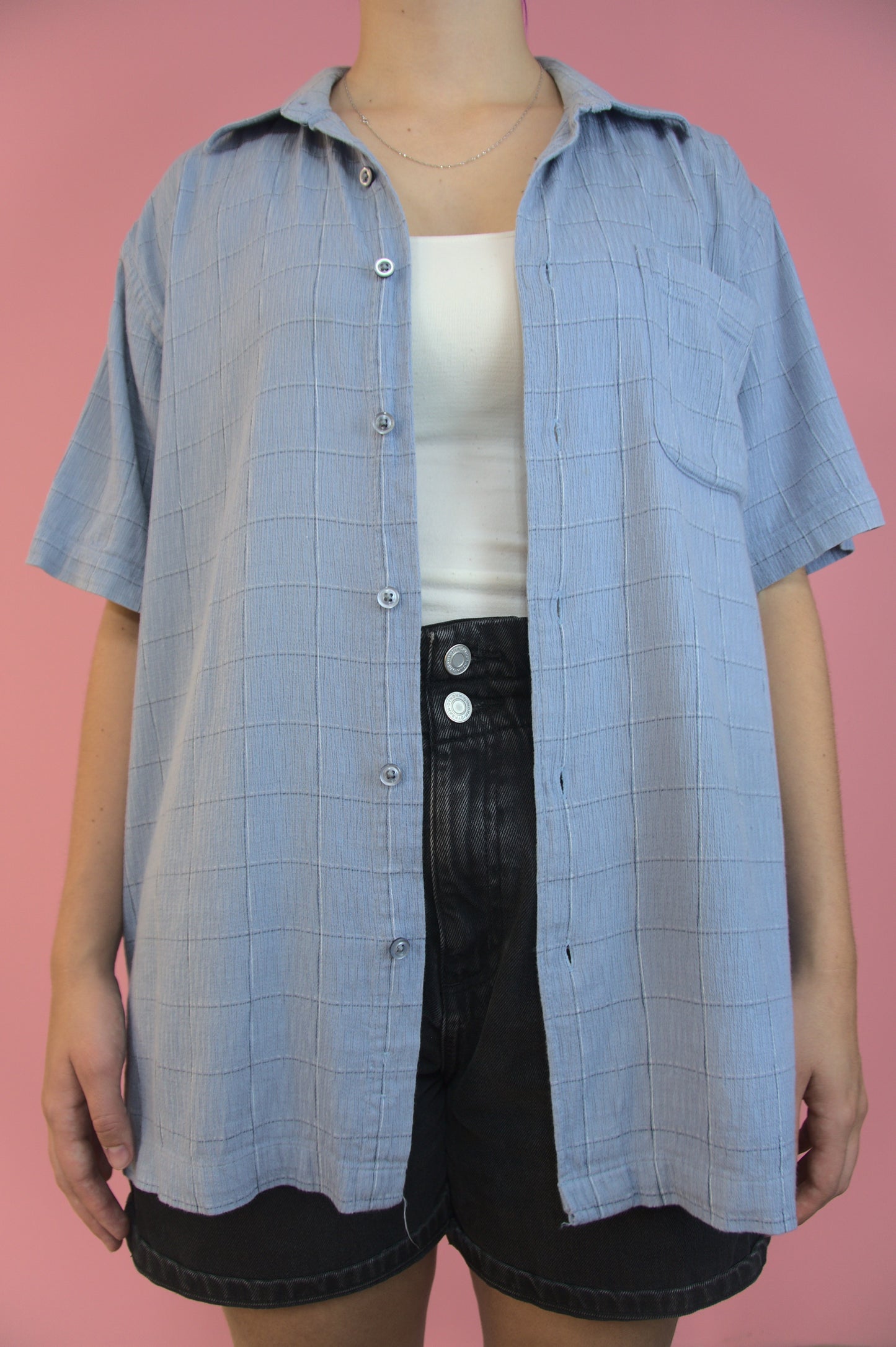 Chemise bleu pique-nique