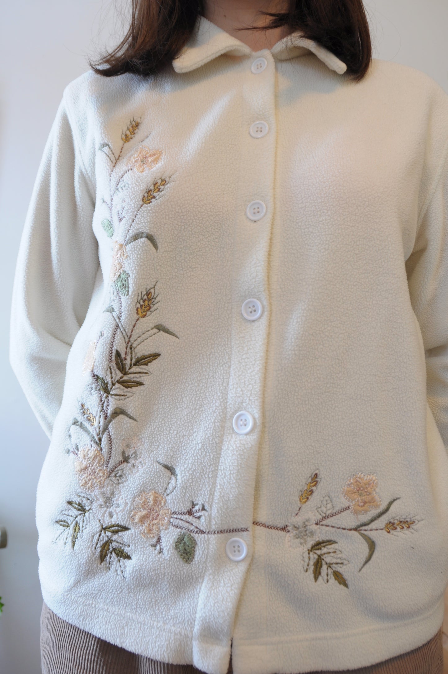 Veste en polar florale