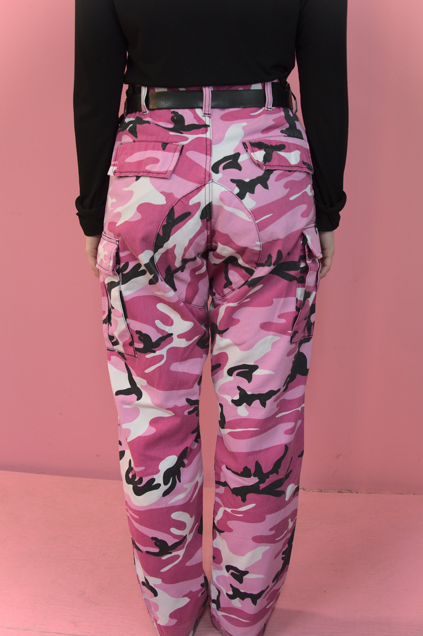Pantalon camo rose